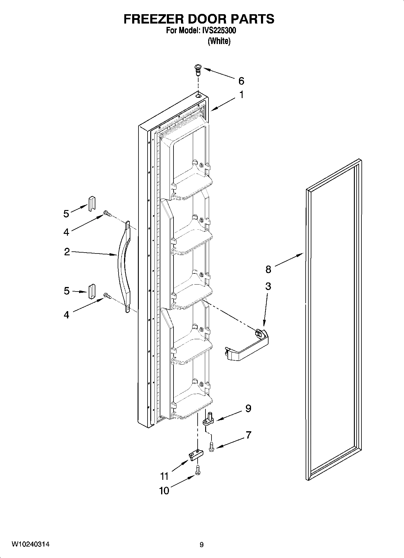 06 - FREEZER DOOR PARTS