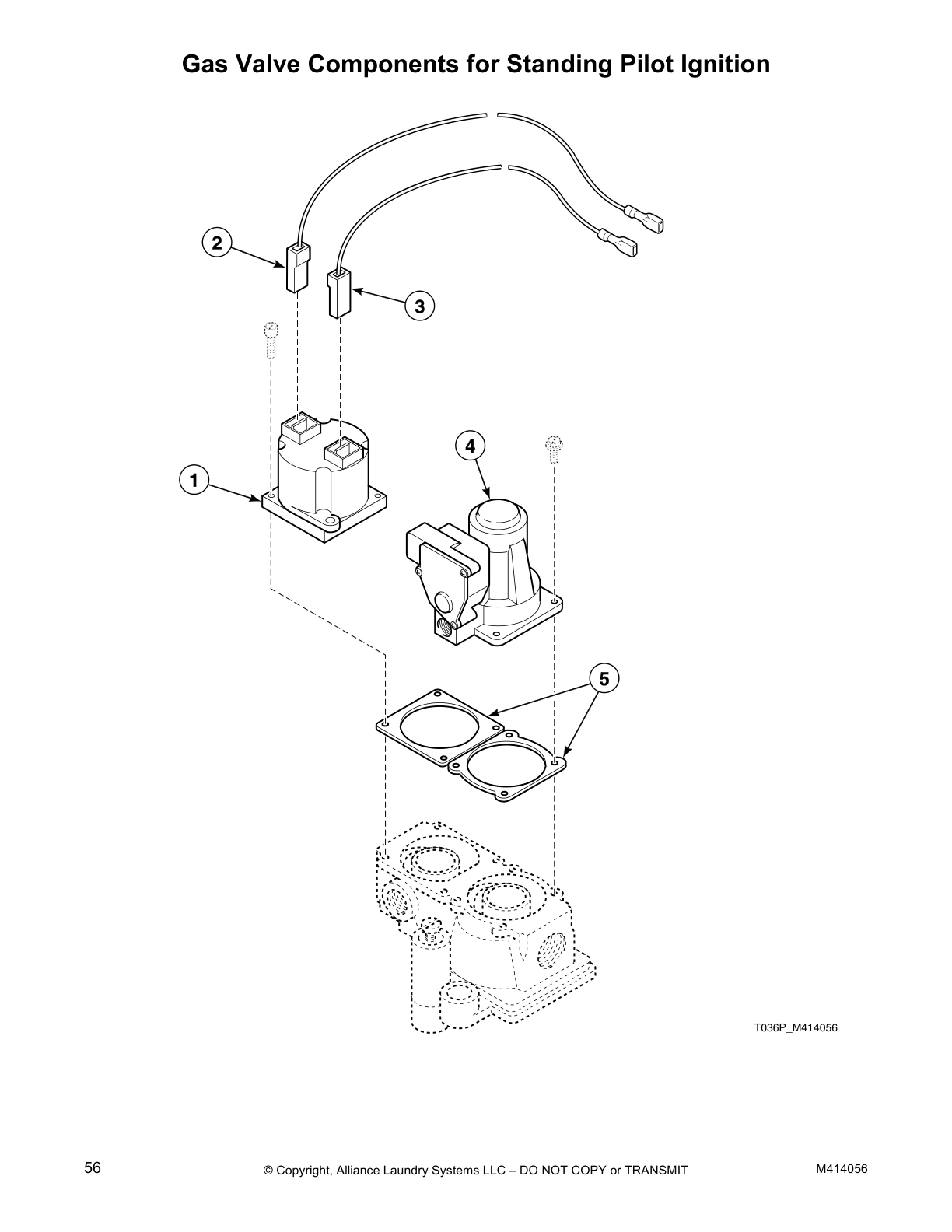 Gas Valve Components for Standing Pilot Ignition
