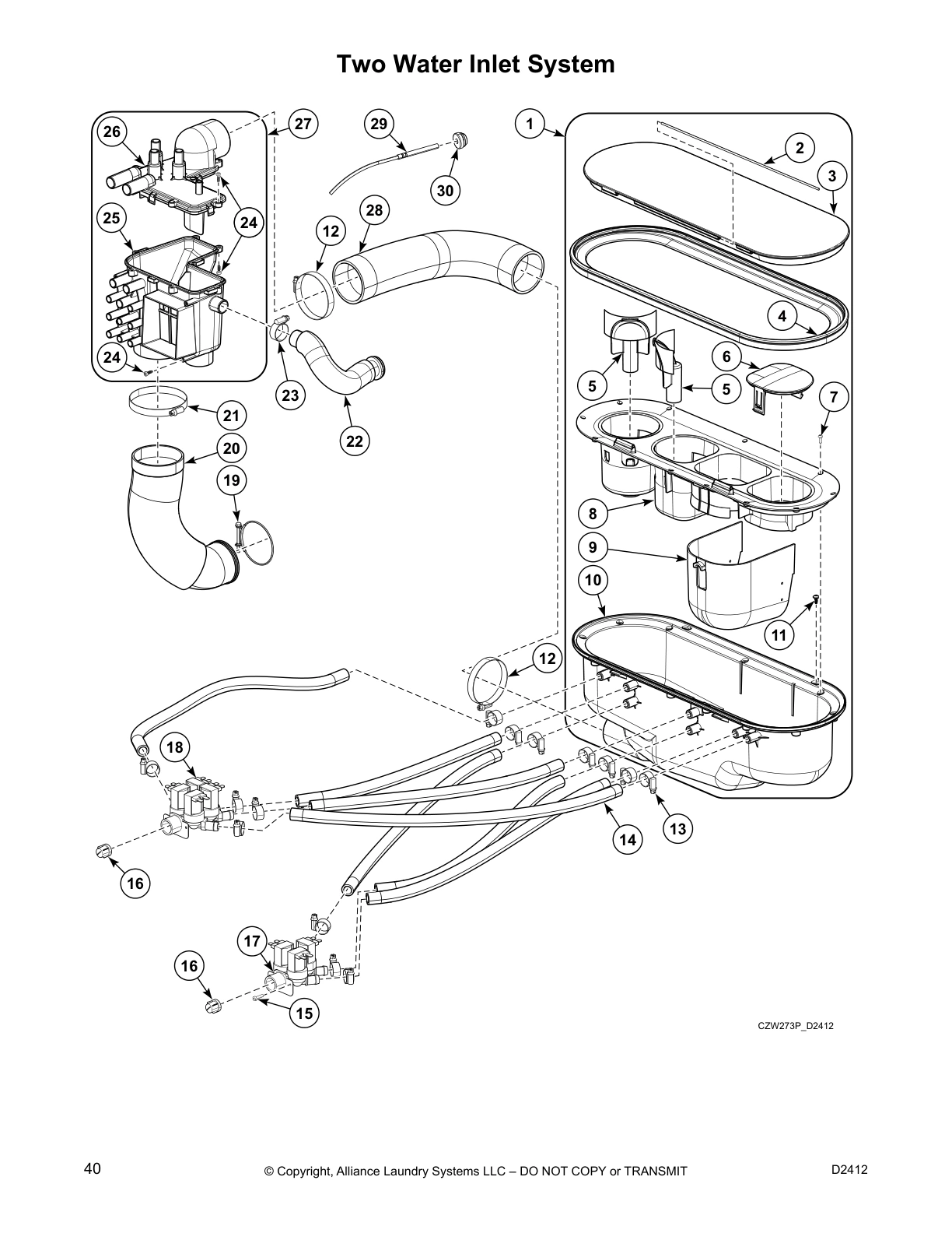 Two Water Inlet System