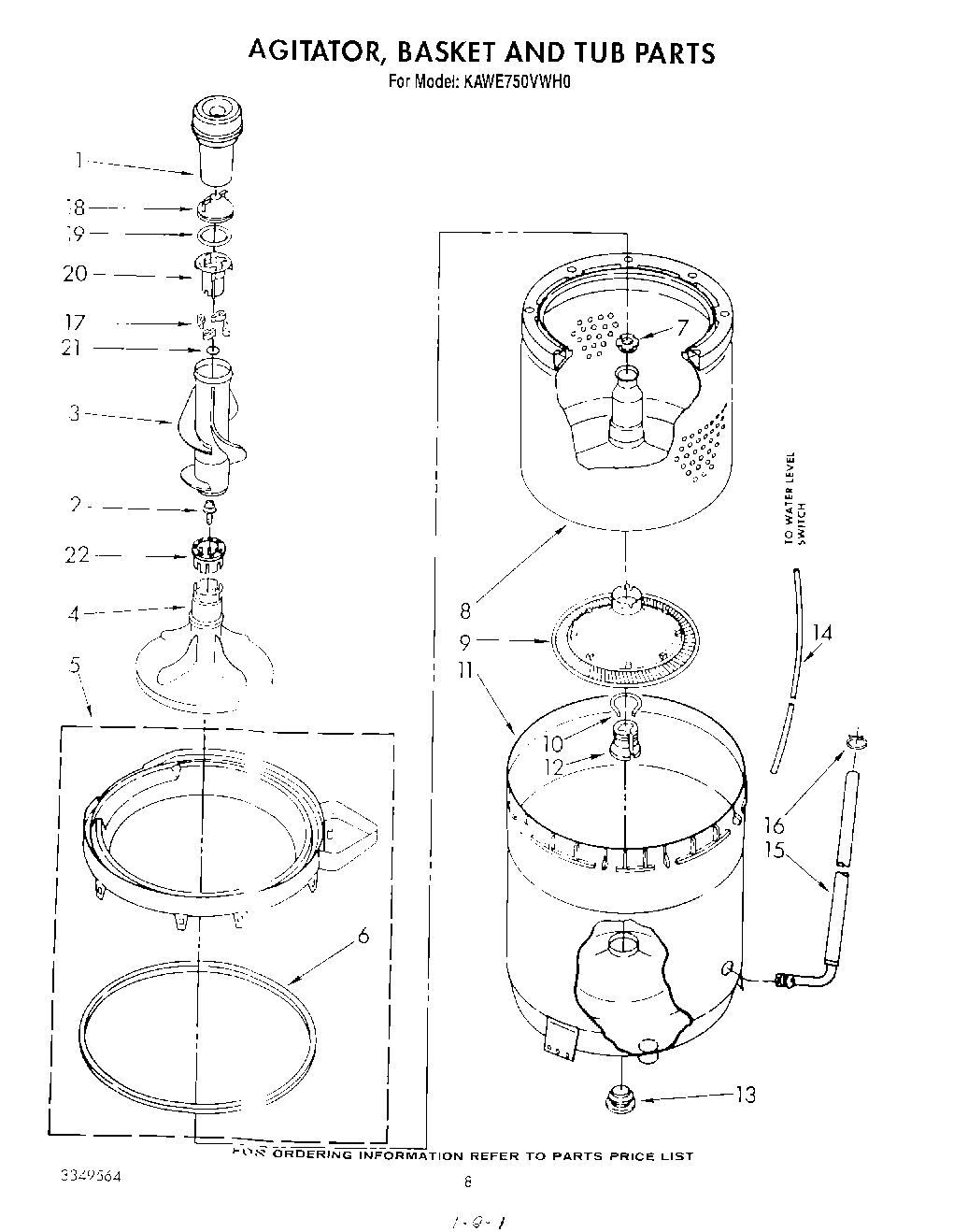 05 - AGITATOR, BASKET AND TUB