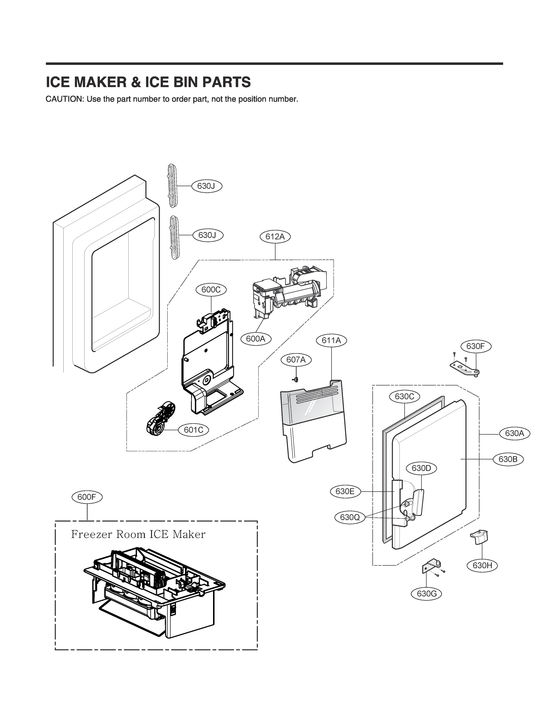 ICEMAKER & ICE BIN PARTS