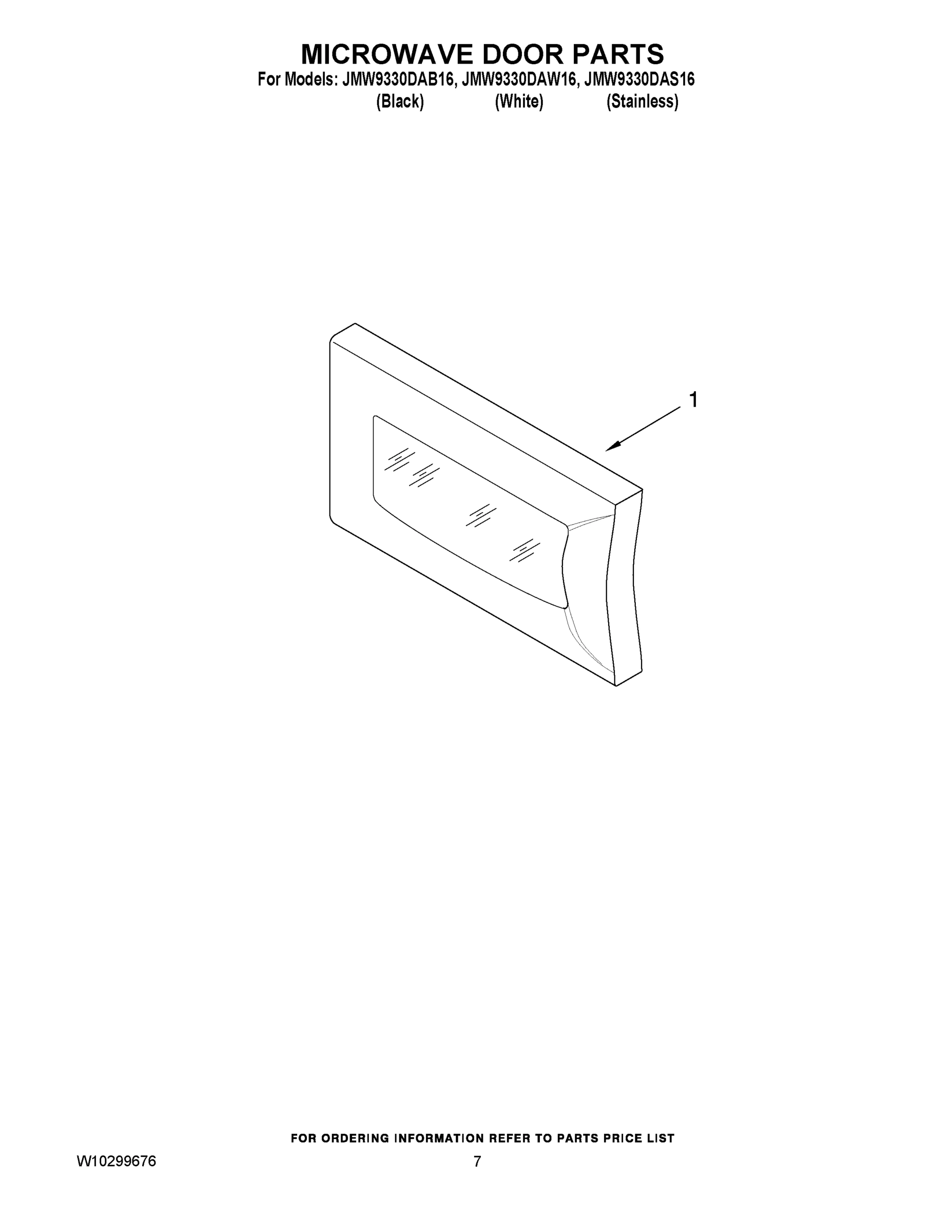 05 - MICROWAVE DOOR PARTS