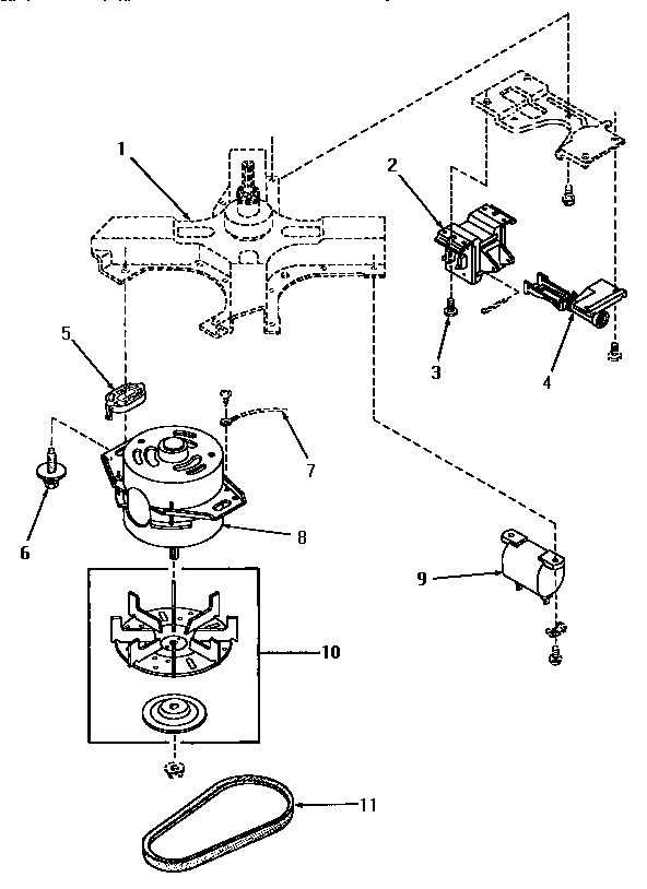 08 - MOTOR, BELT, SOLENOID AND CAPACITOR