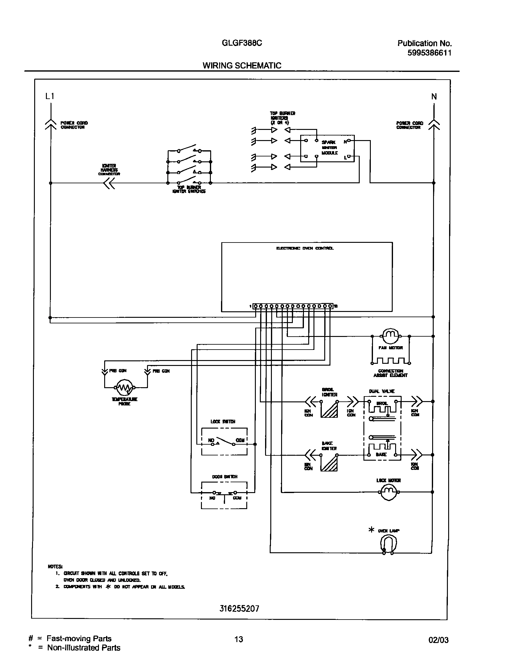 13 - WIRING SCHEMATIC