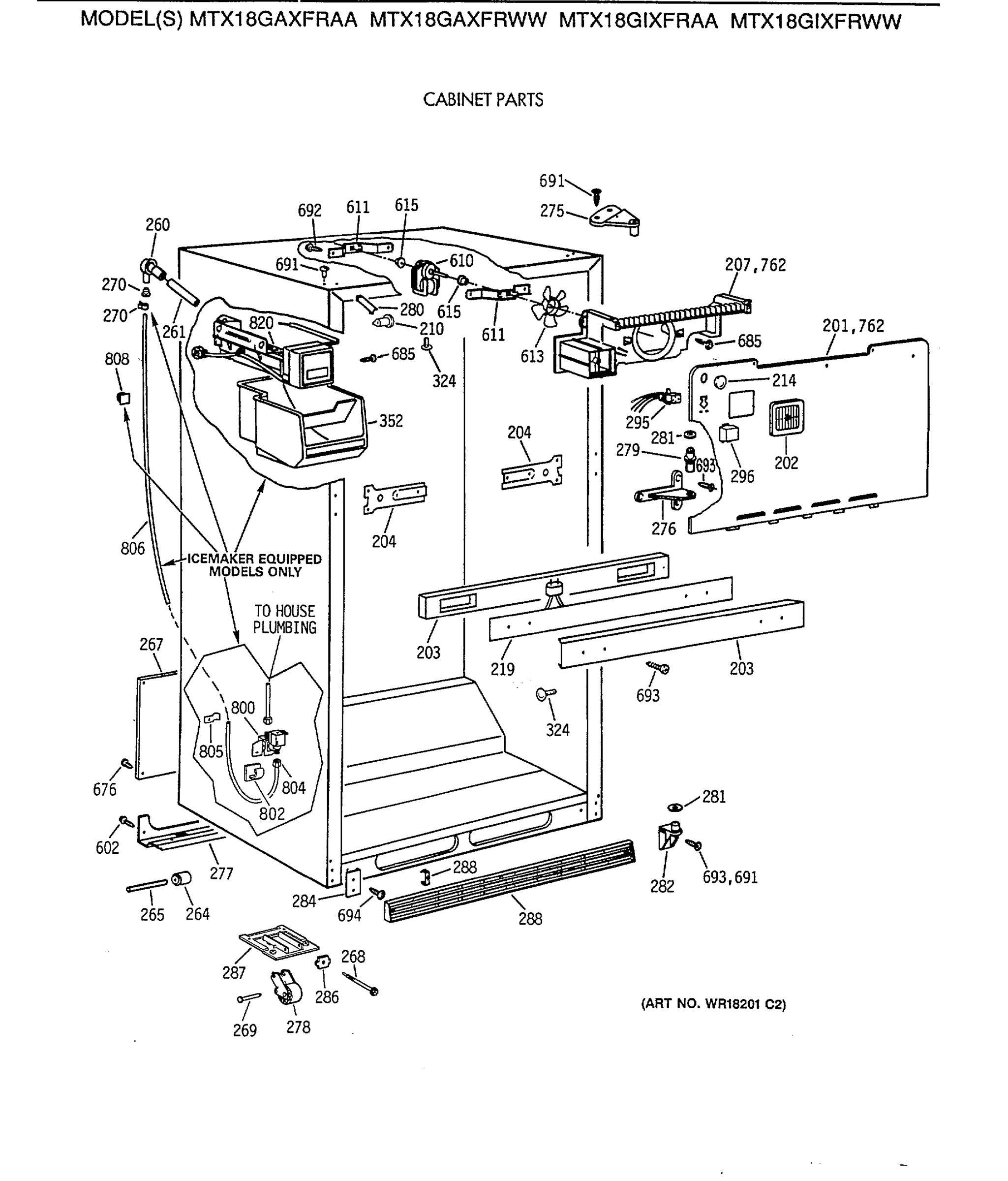 CABINET PARTS