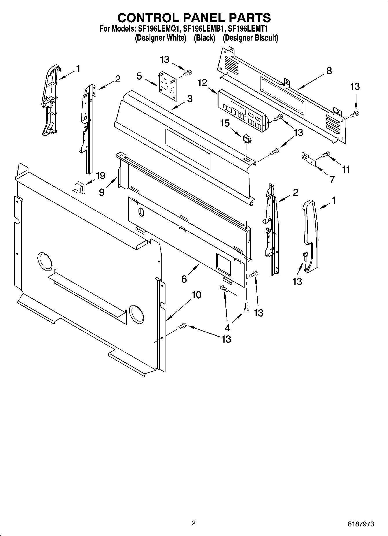 02 - CONTROL PANEL PARTS