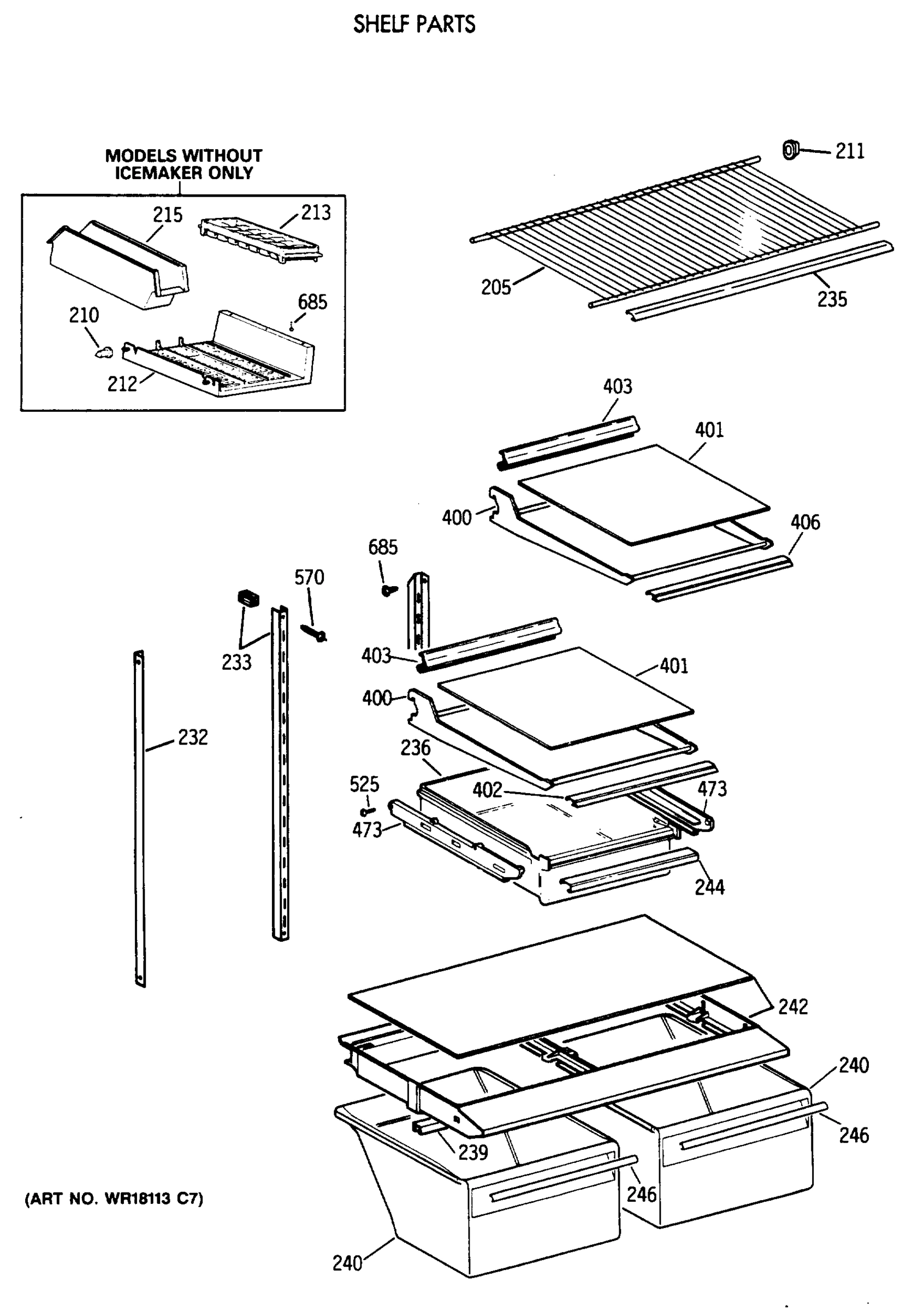 SHELF PARTS