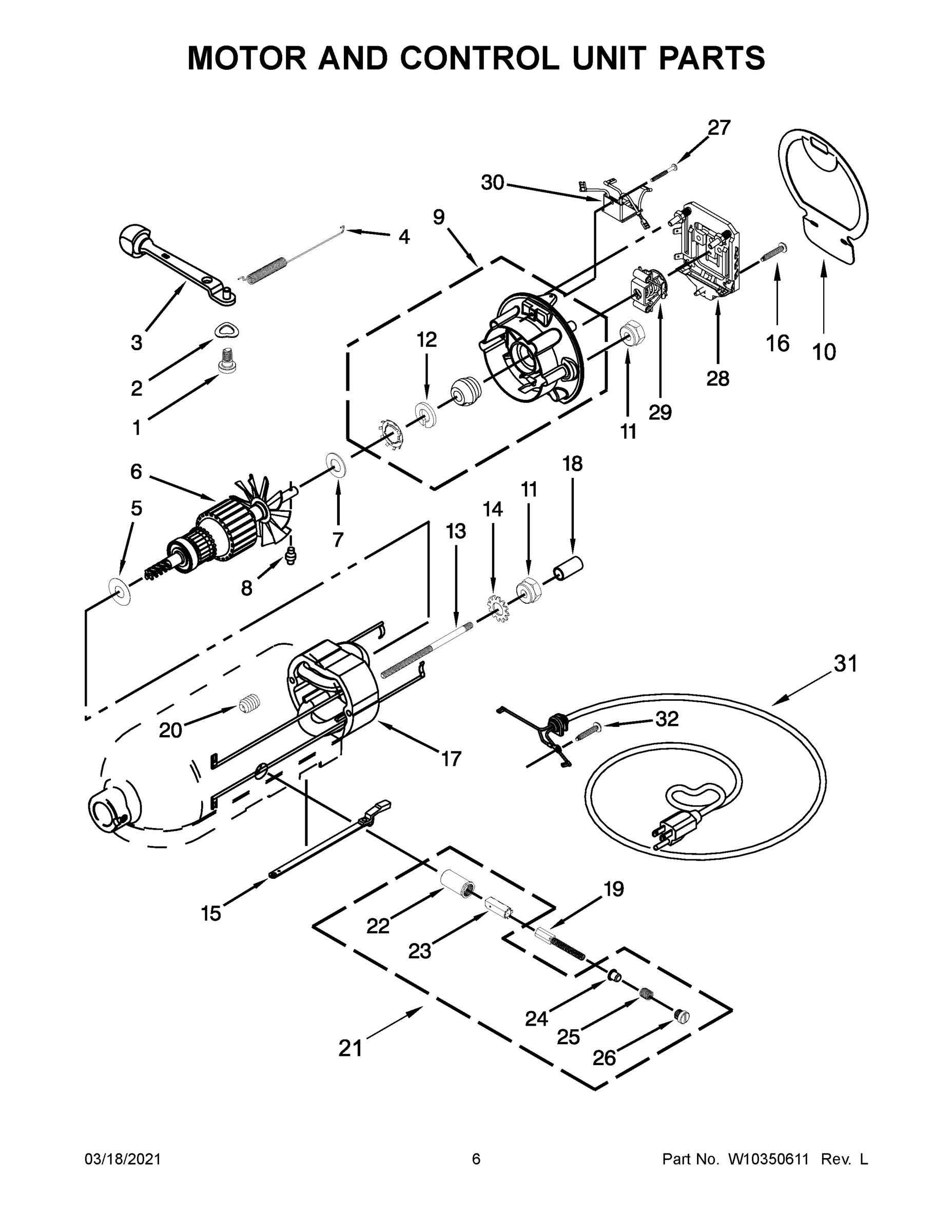 04 - MOTOR AND CONTROL UNIT PARTS