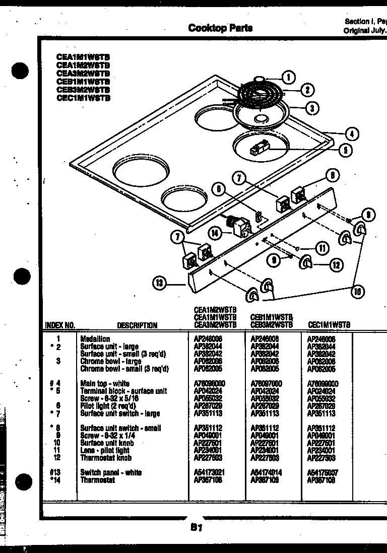 08 - COOKTOP PARTS