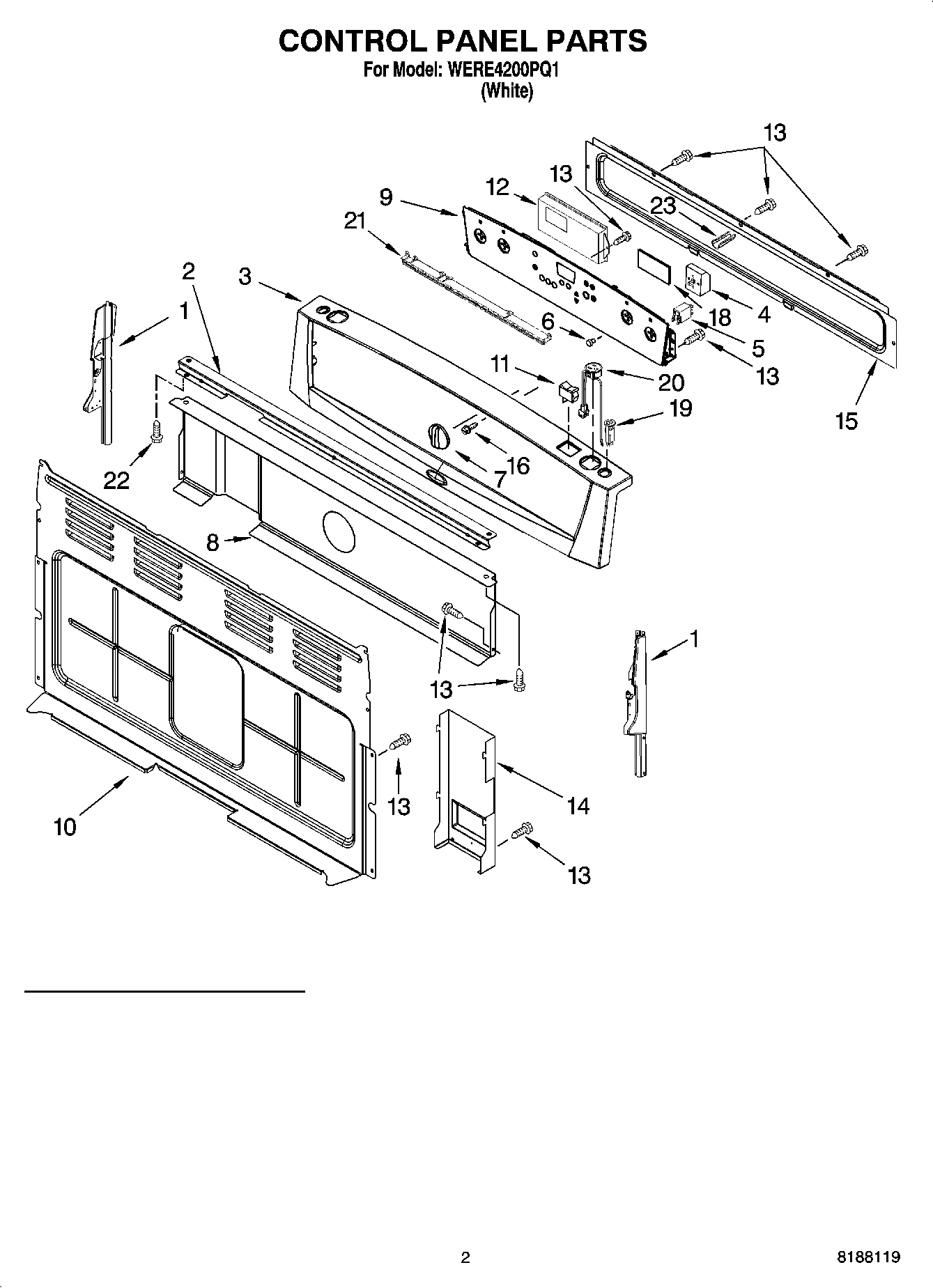 02 - CONTROL PANEL PARTS