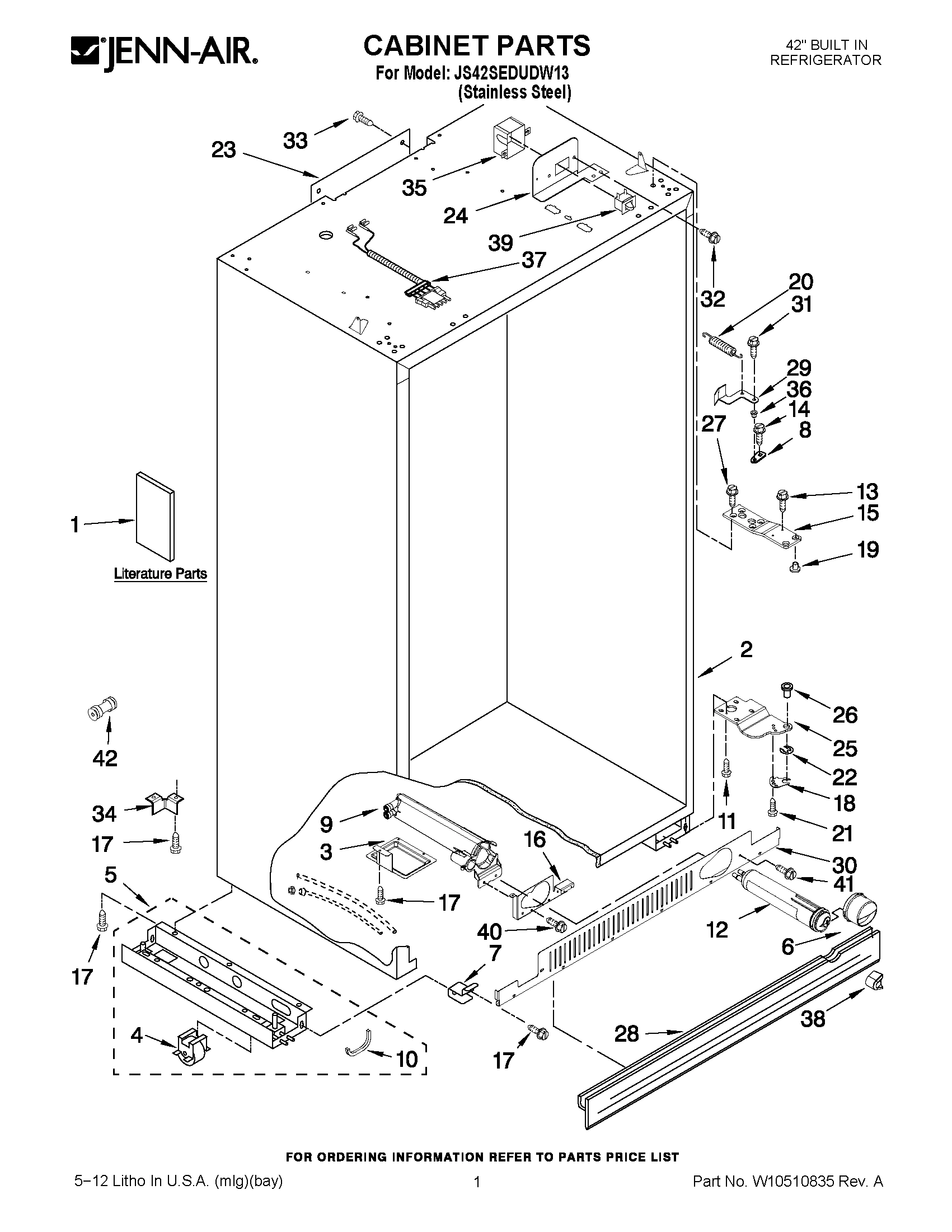 01 - CABINET PARTS