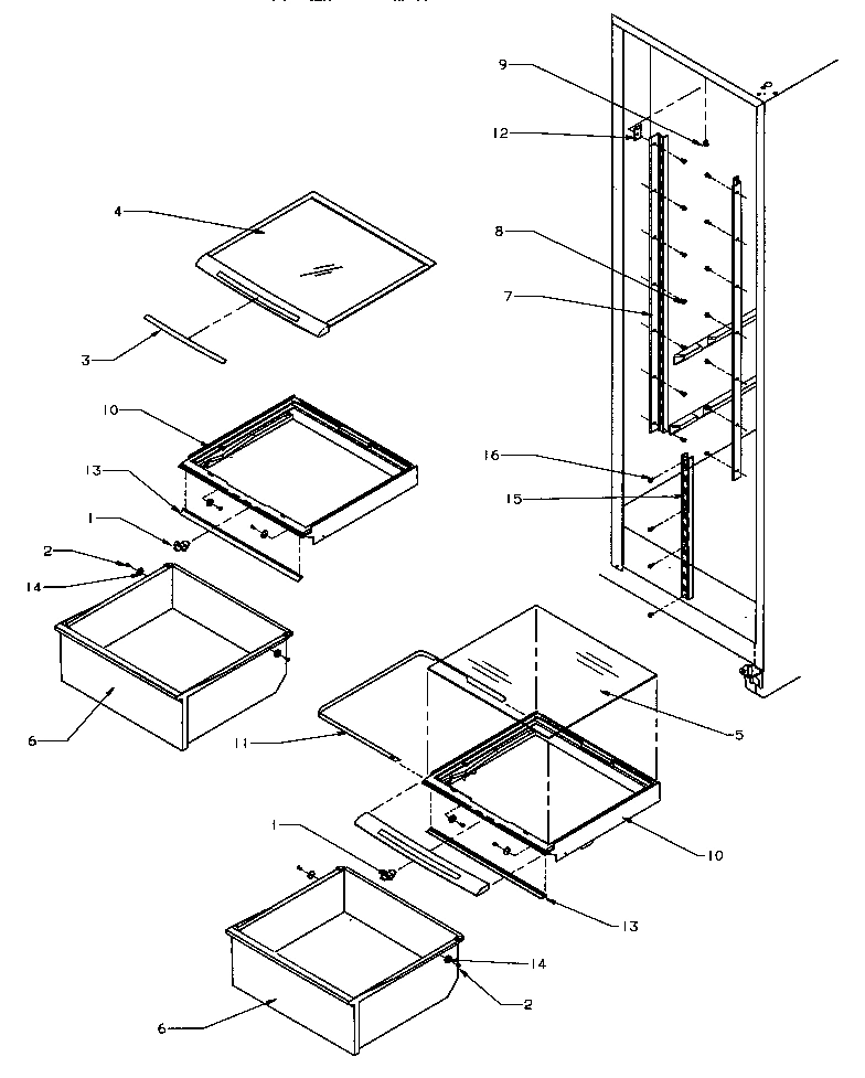 16 - SHELVING AND DRAWERS (REF)