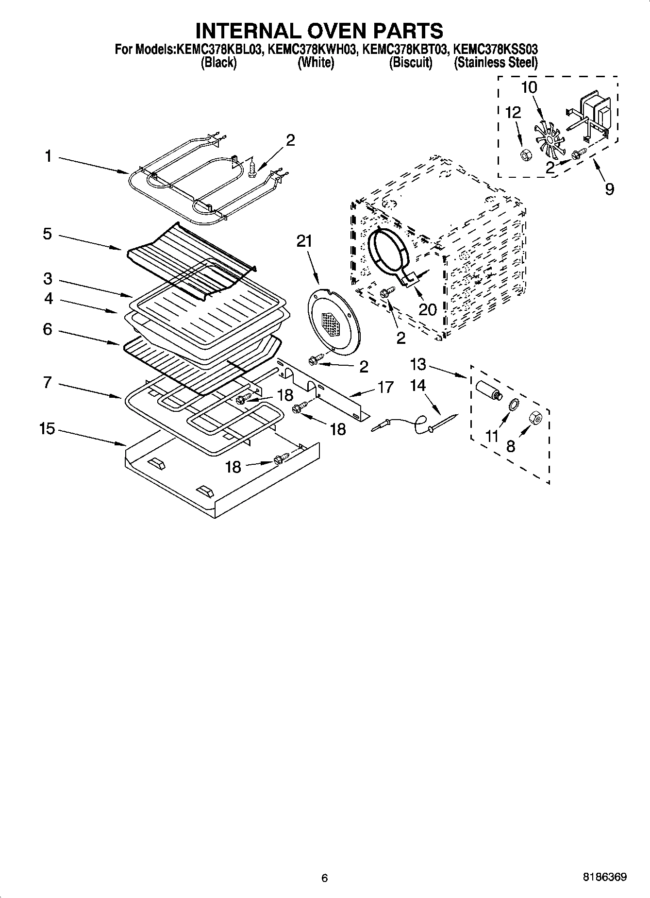 05 - INTERNAL OVEN PARTS