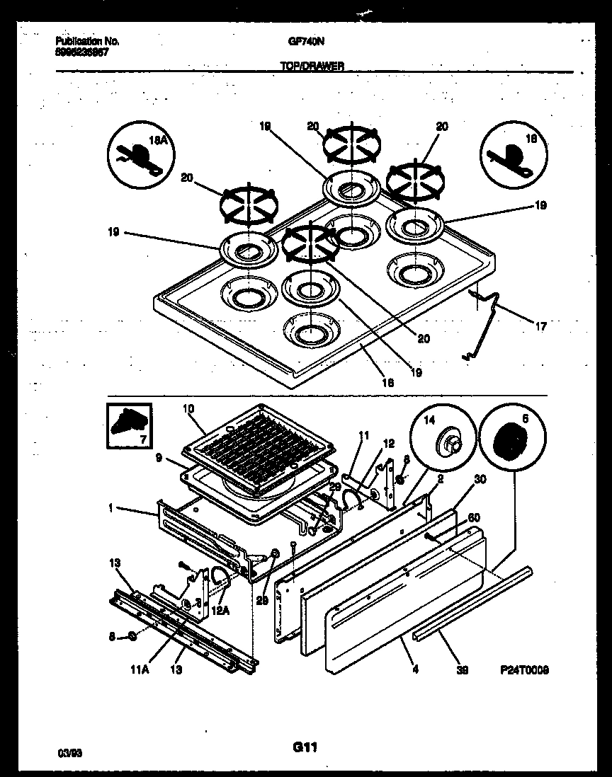 05 - COOKTOP AND BROILER DRAWER PARTS