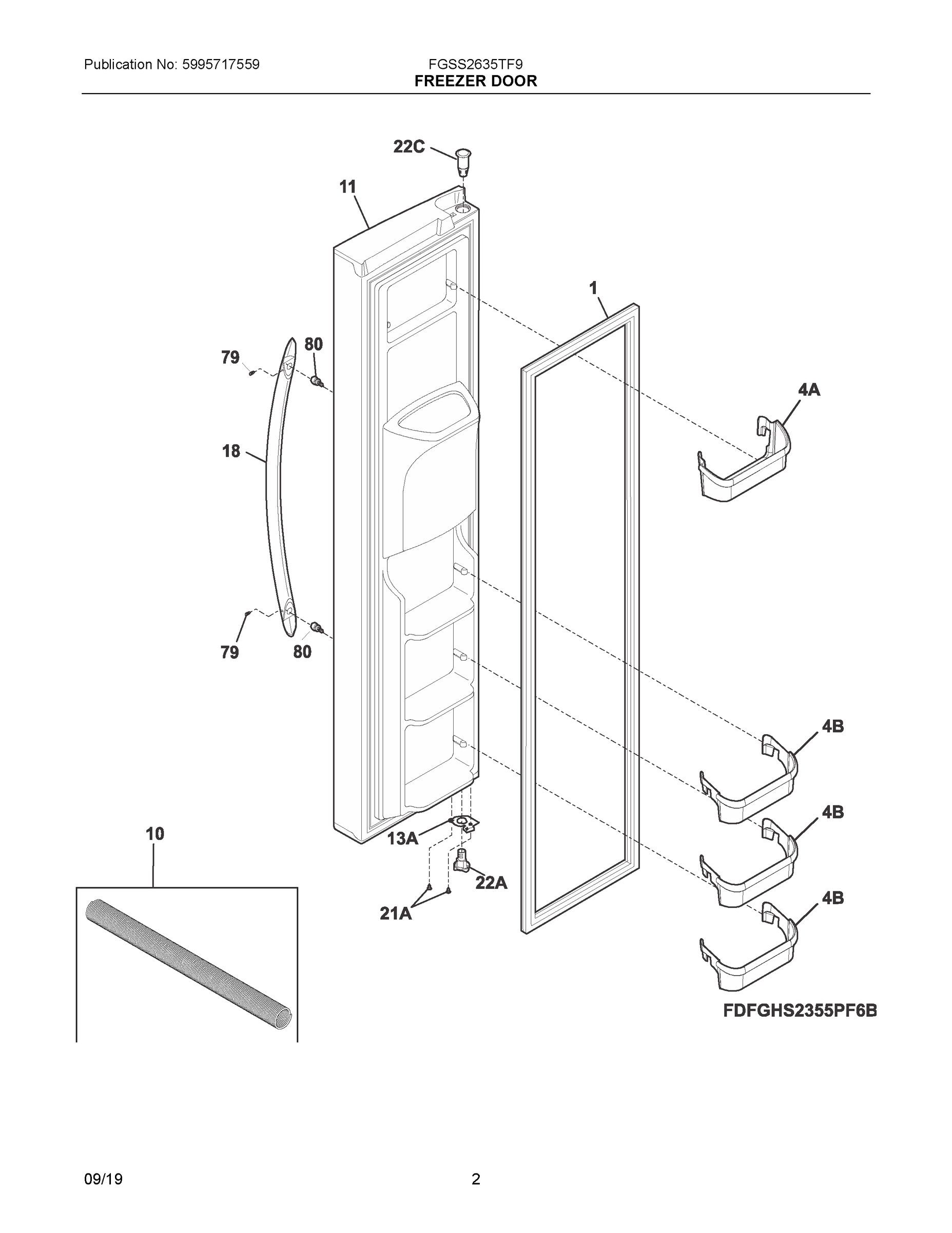 02 - FREEZER DOOR