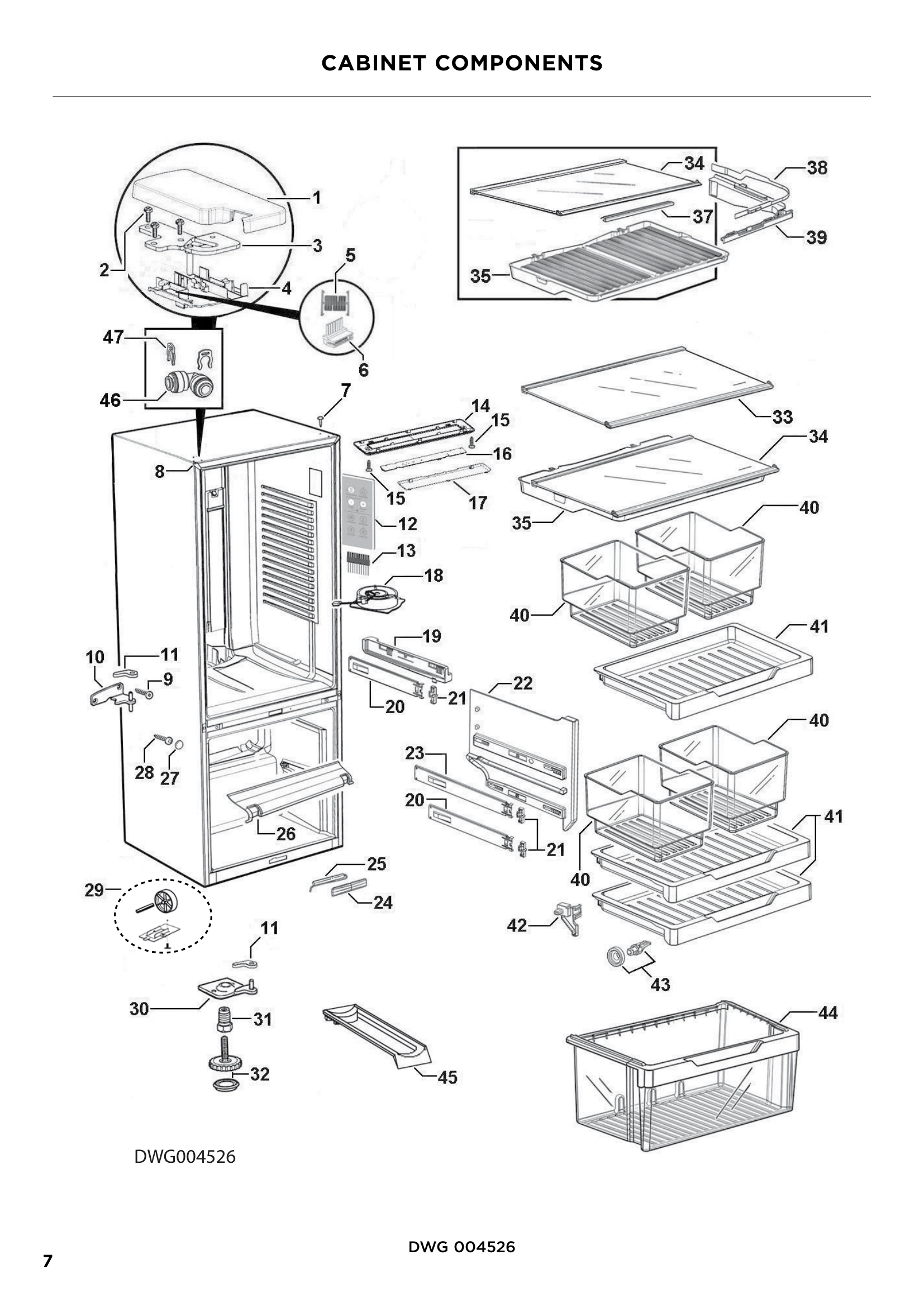 CABINET COMPONENTS