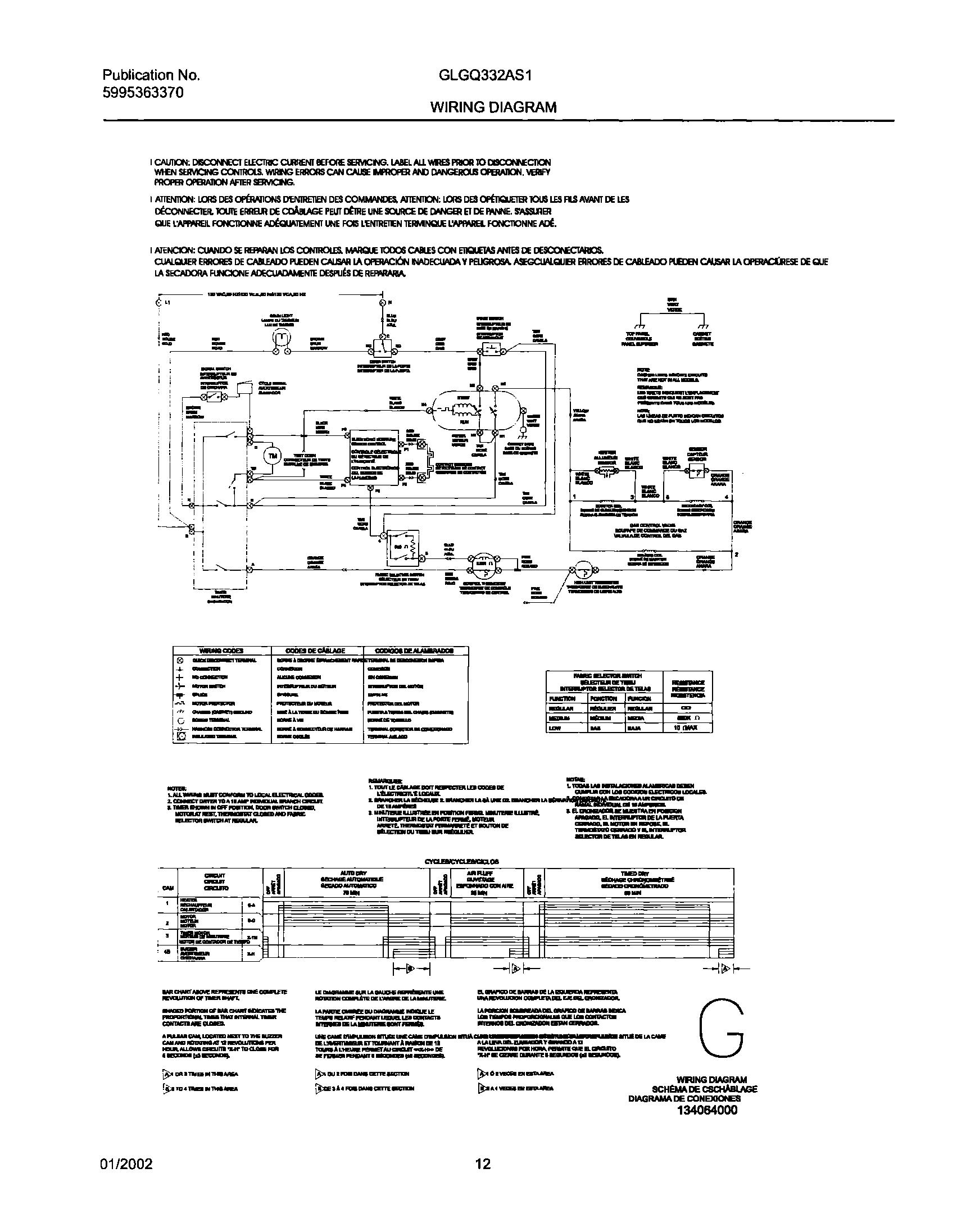 12 - 134064000 WIRING DIAGRAM