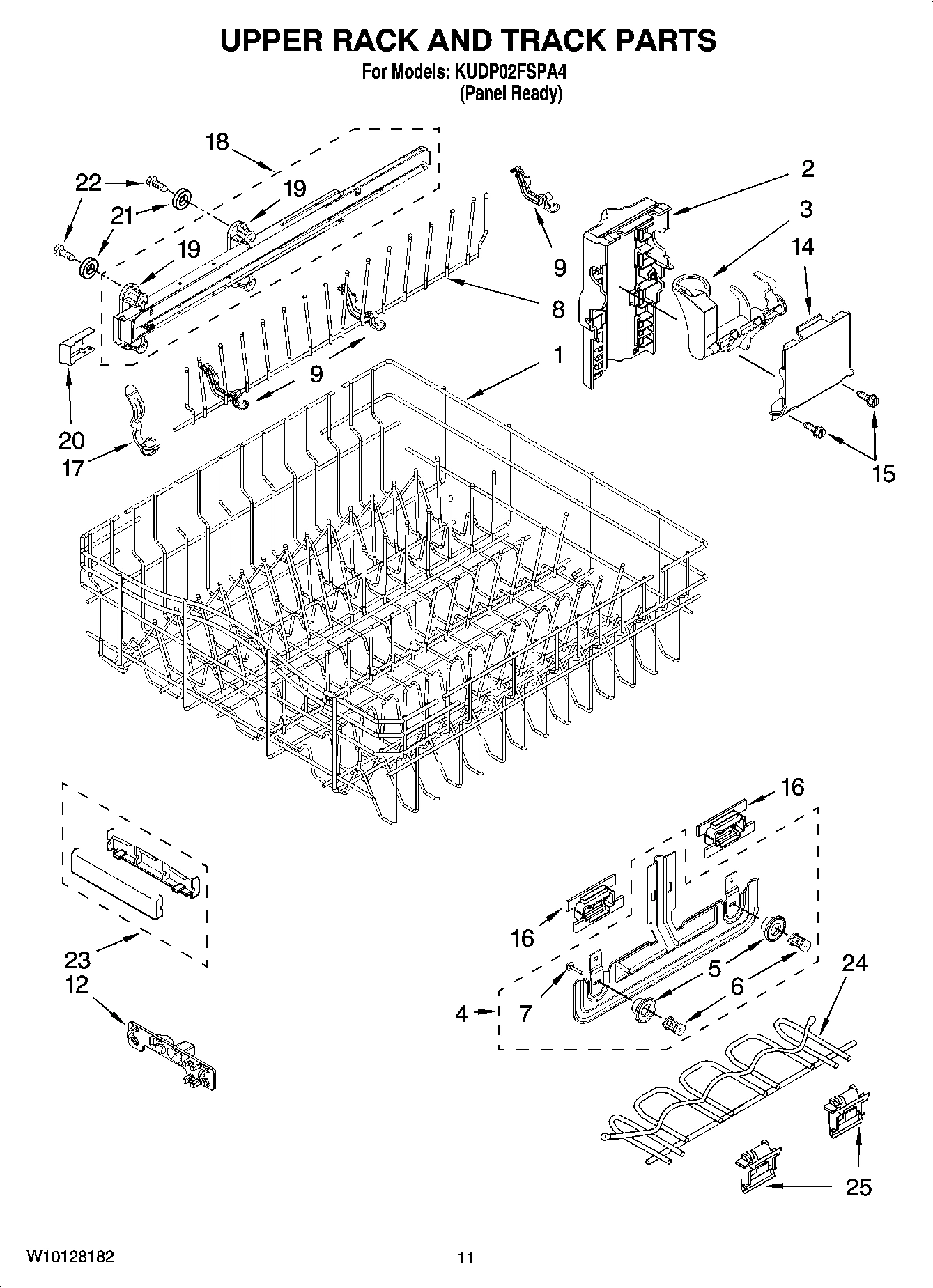 09 - UPPER RACK AND TRACK PARTS