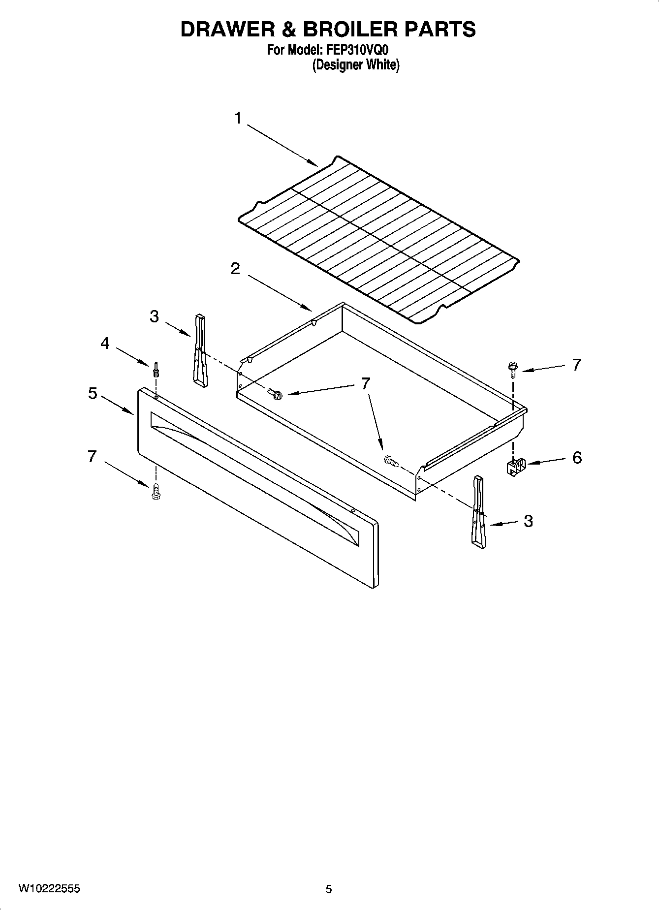 04 - DRAWER & BROILER PARTS