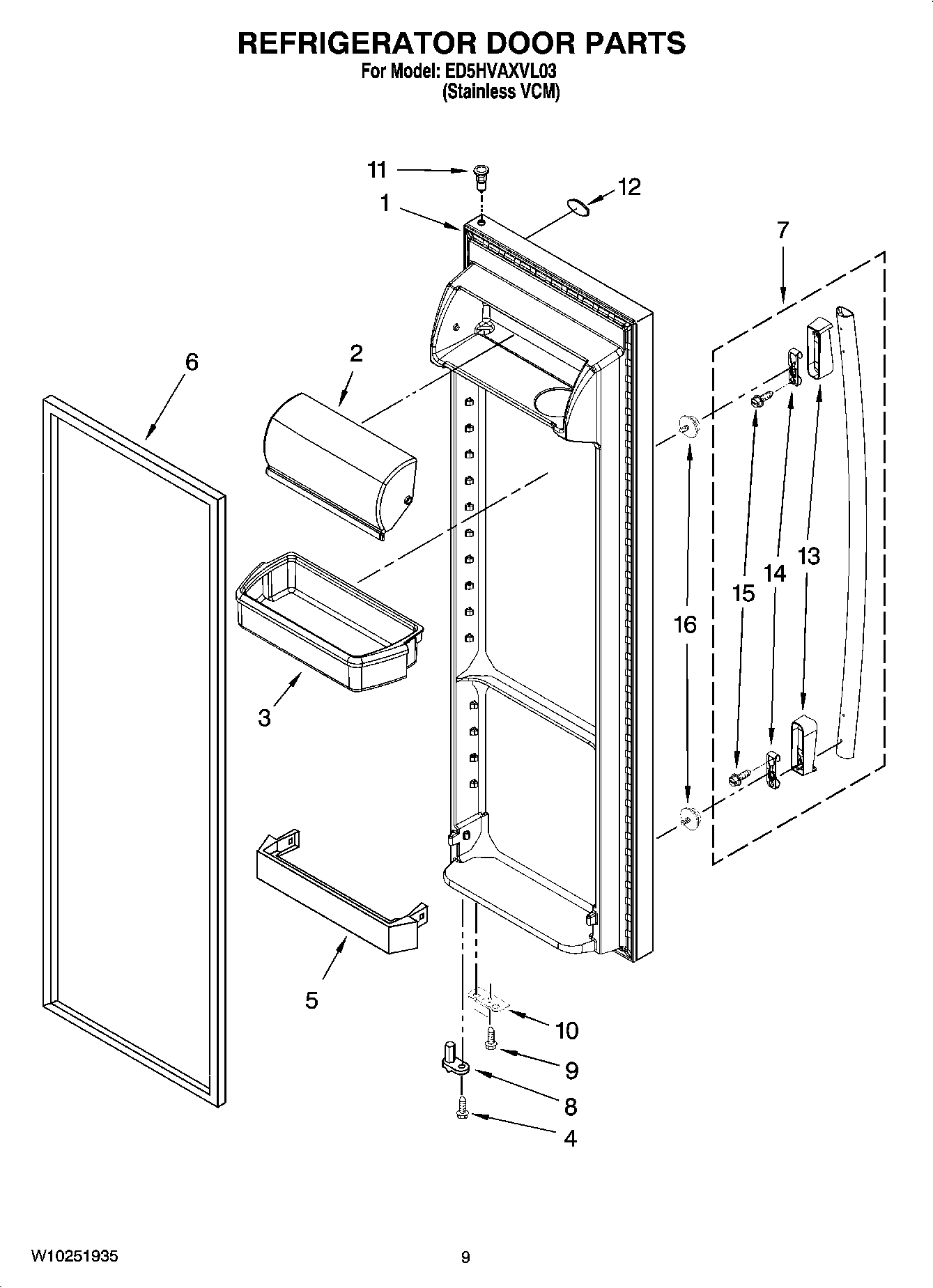 06 - REFRIGERATOR DOOR PARTS