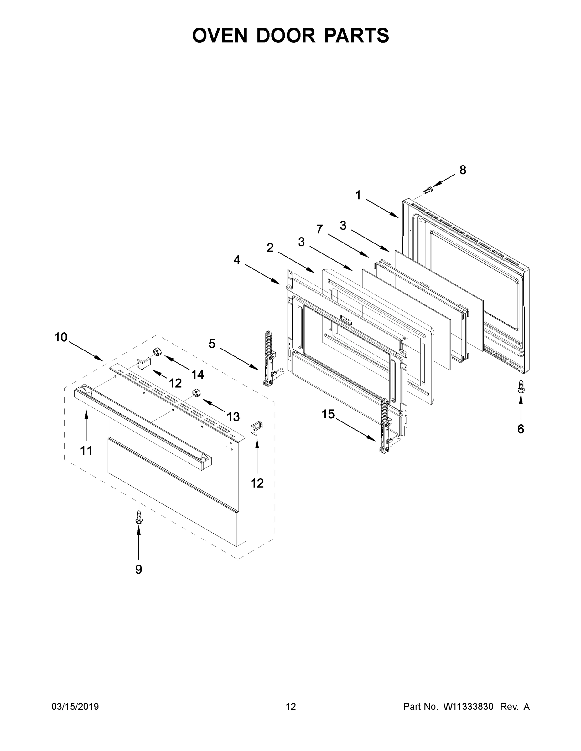 07 - OVEN DOOR PARTS