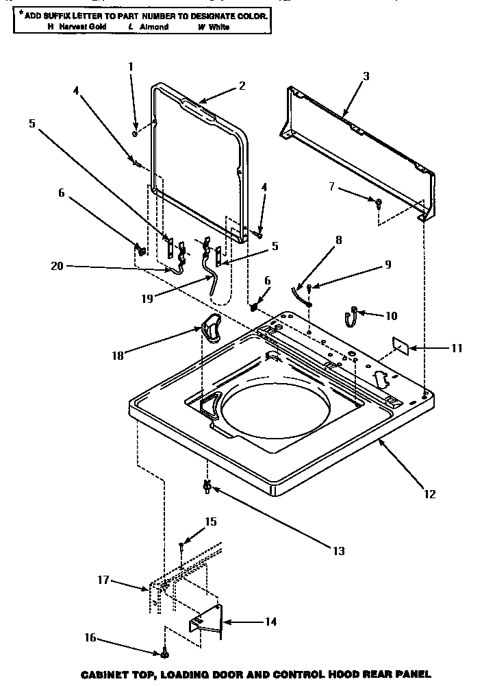 04 - CAB TOP/LOADING DR & CTRL HOOD REAR PAN