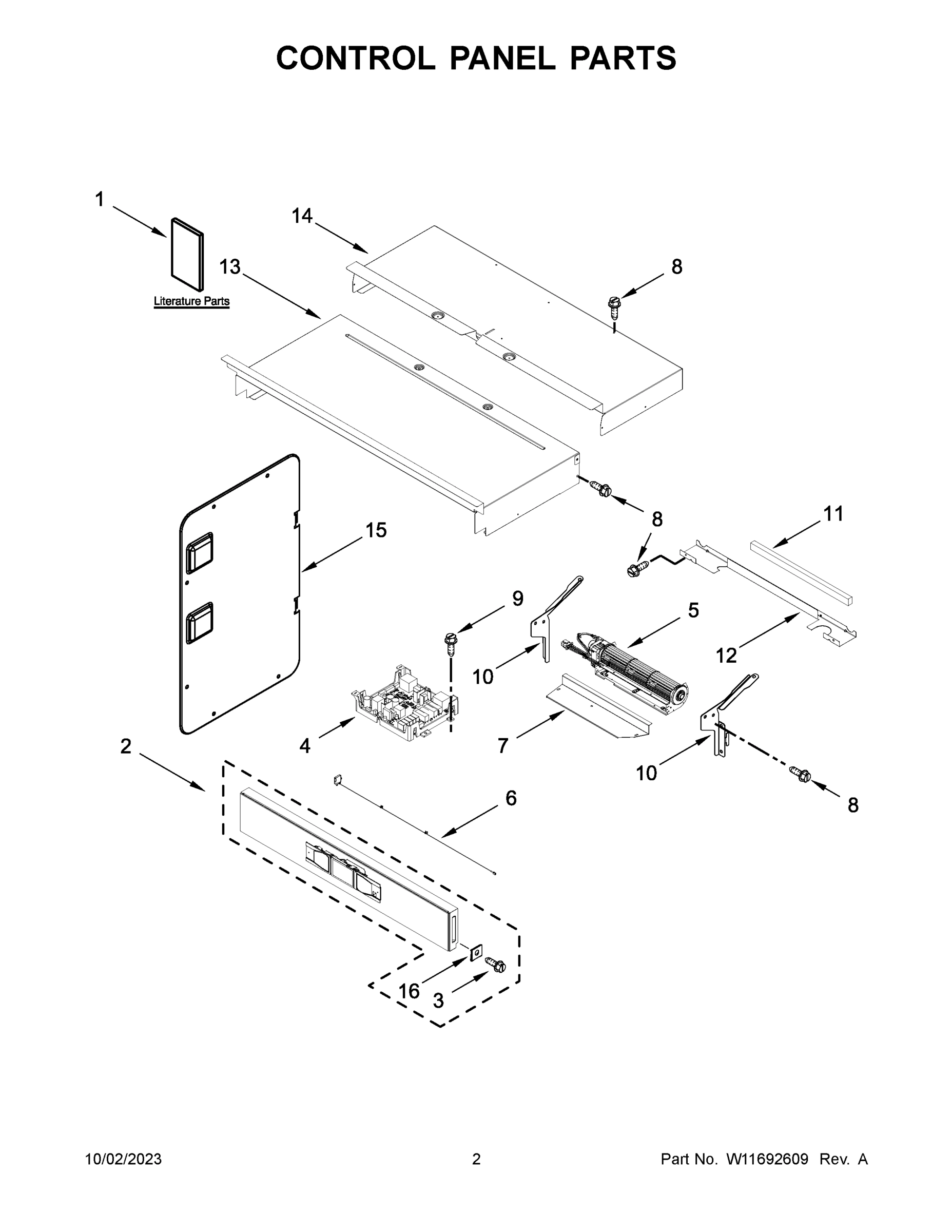 02 - CONTROL PANEL PARTS