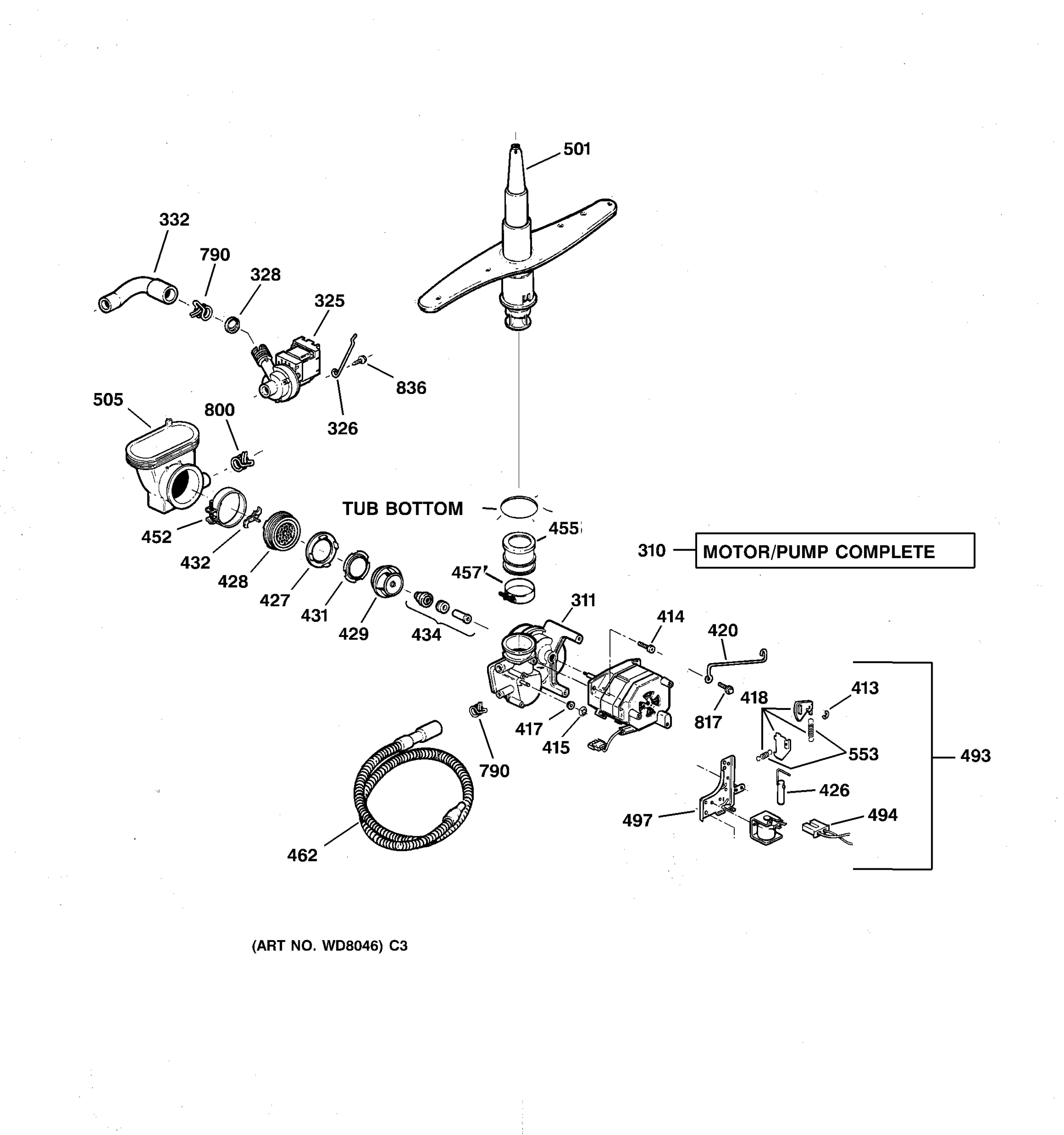 MOTOR-PUMP MECHANISM