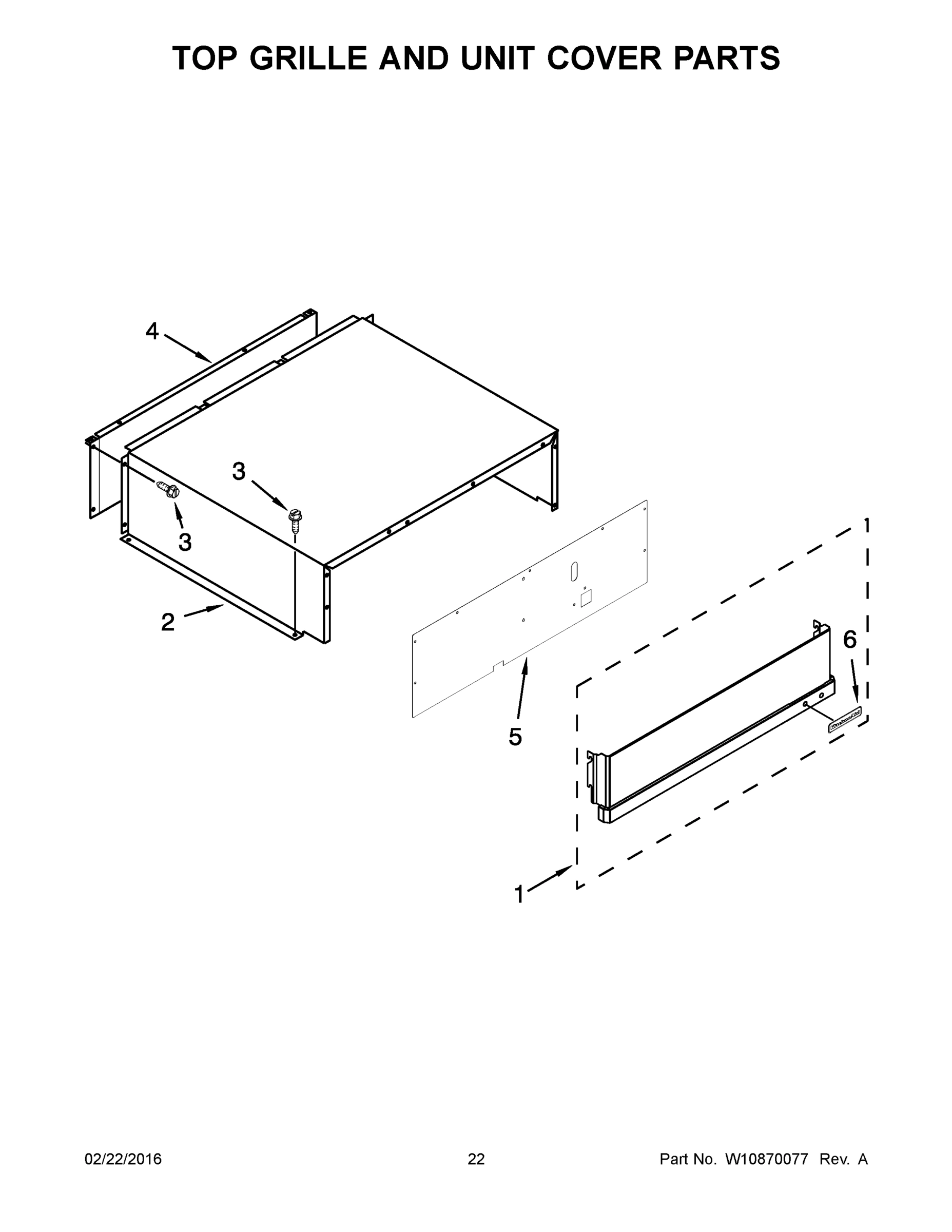 12 - TOP GRILLE AND UNIT COVER PARTS