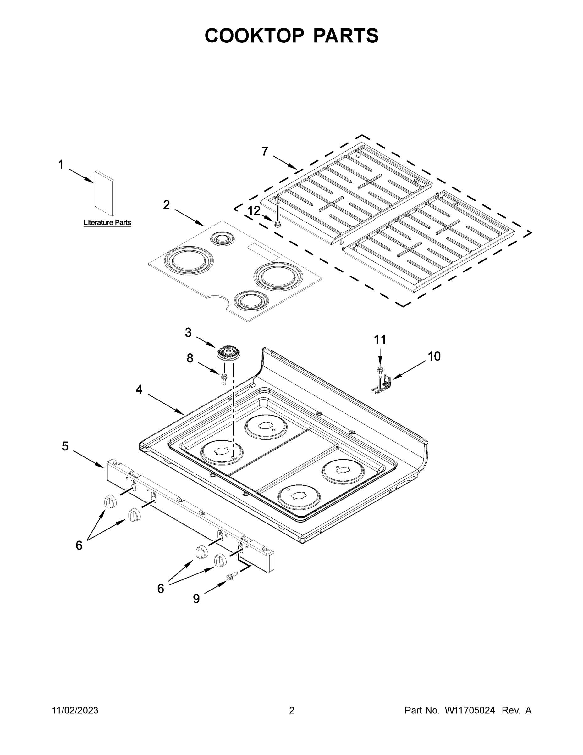 02 - COOKTOP PARTS