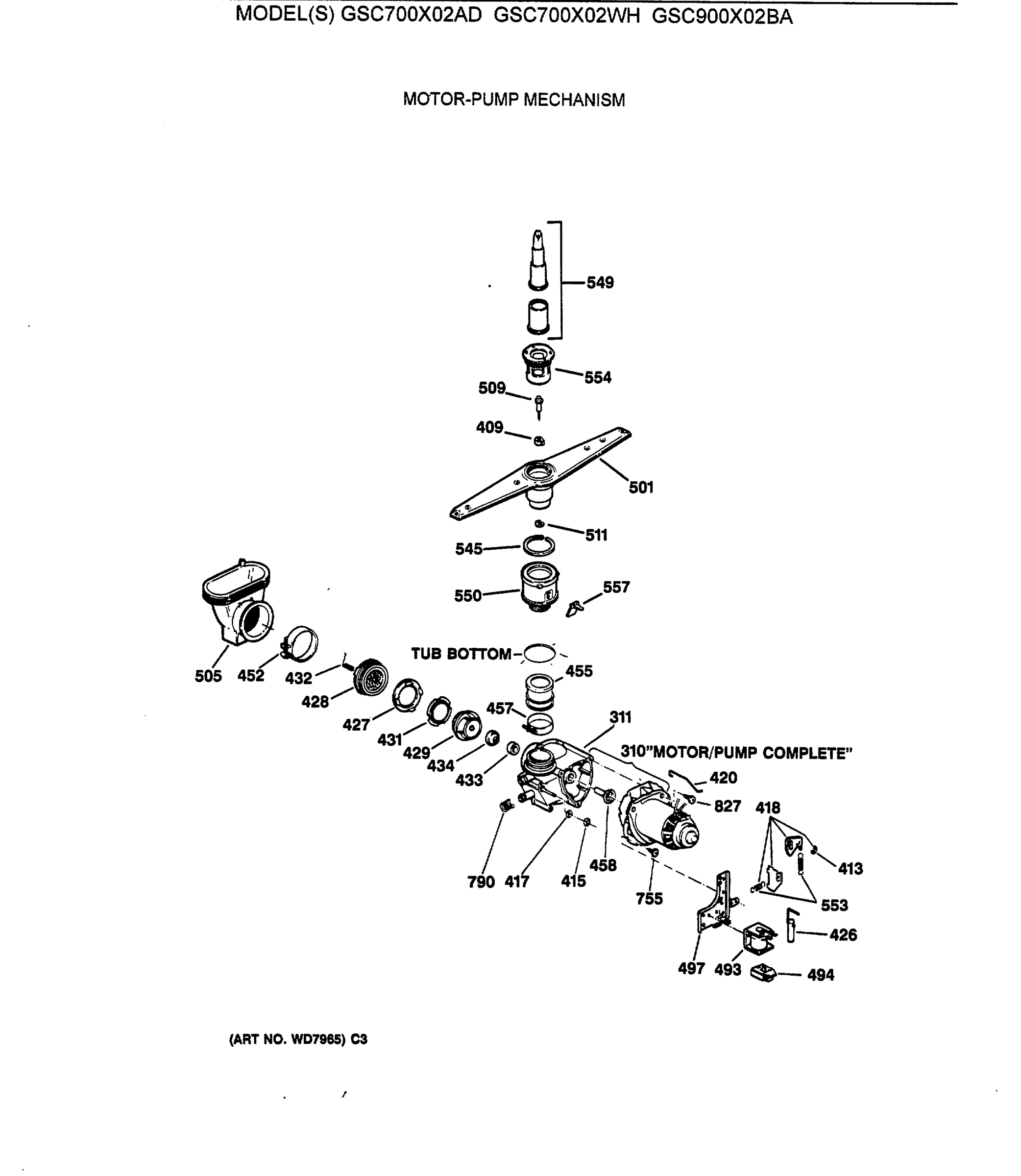 MOTOR-PUMP MECHANISM