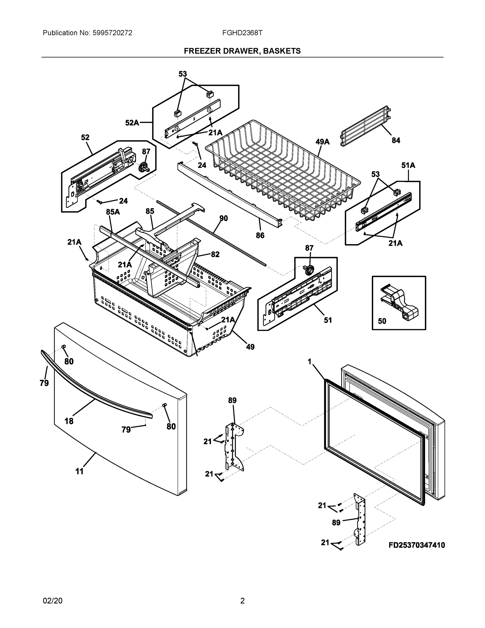 02 - FREEZER DRAWER, BASKETS