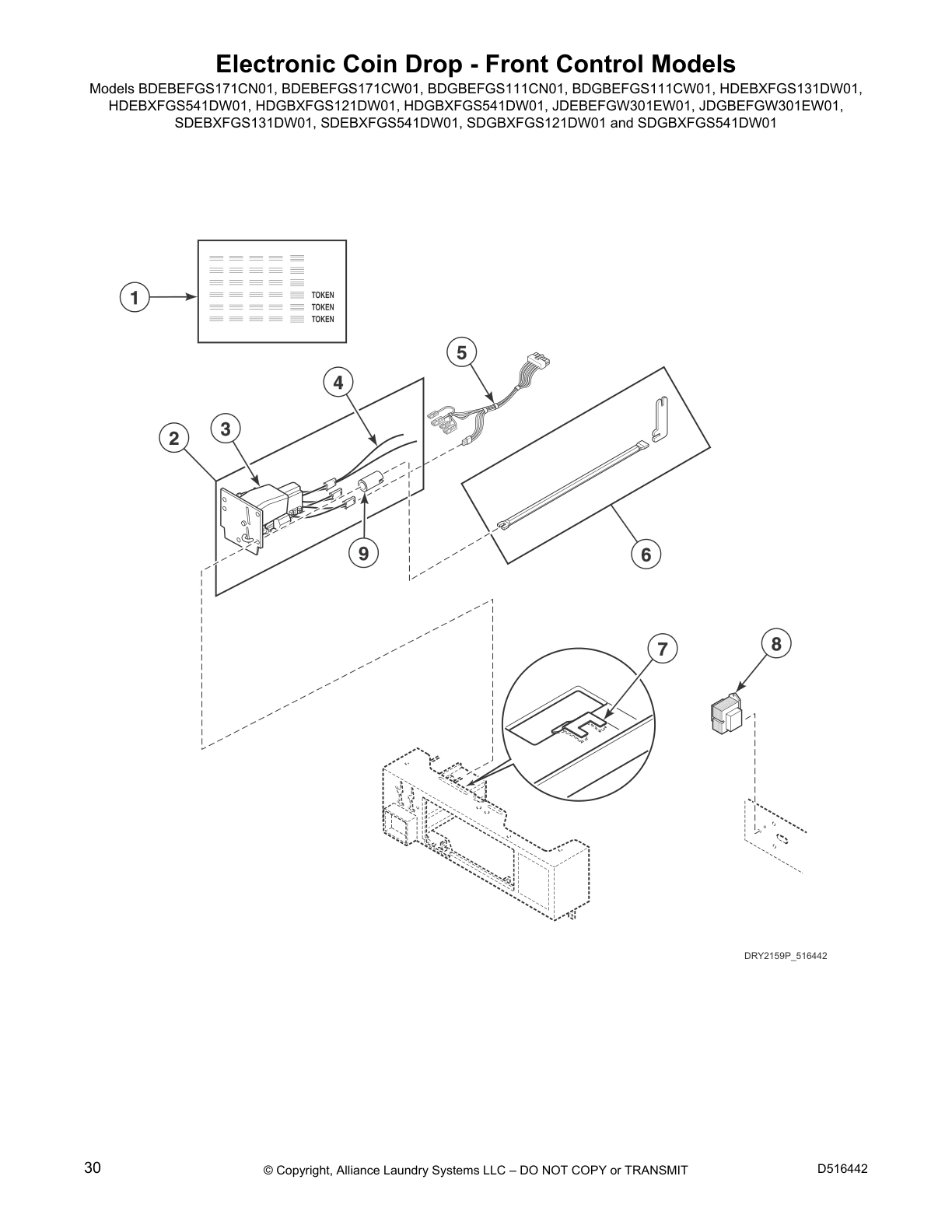 Electronic Coin Drop - Front Control Models