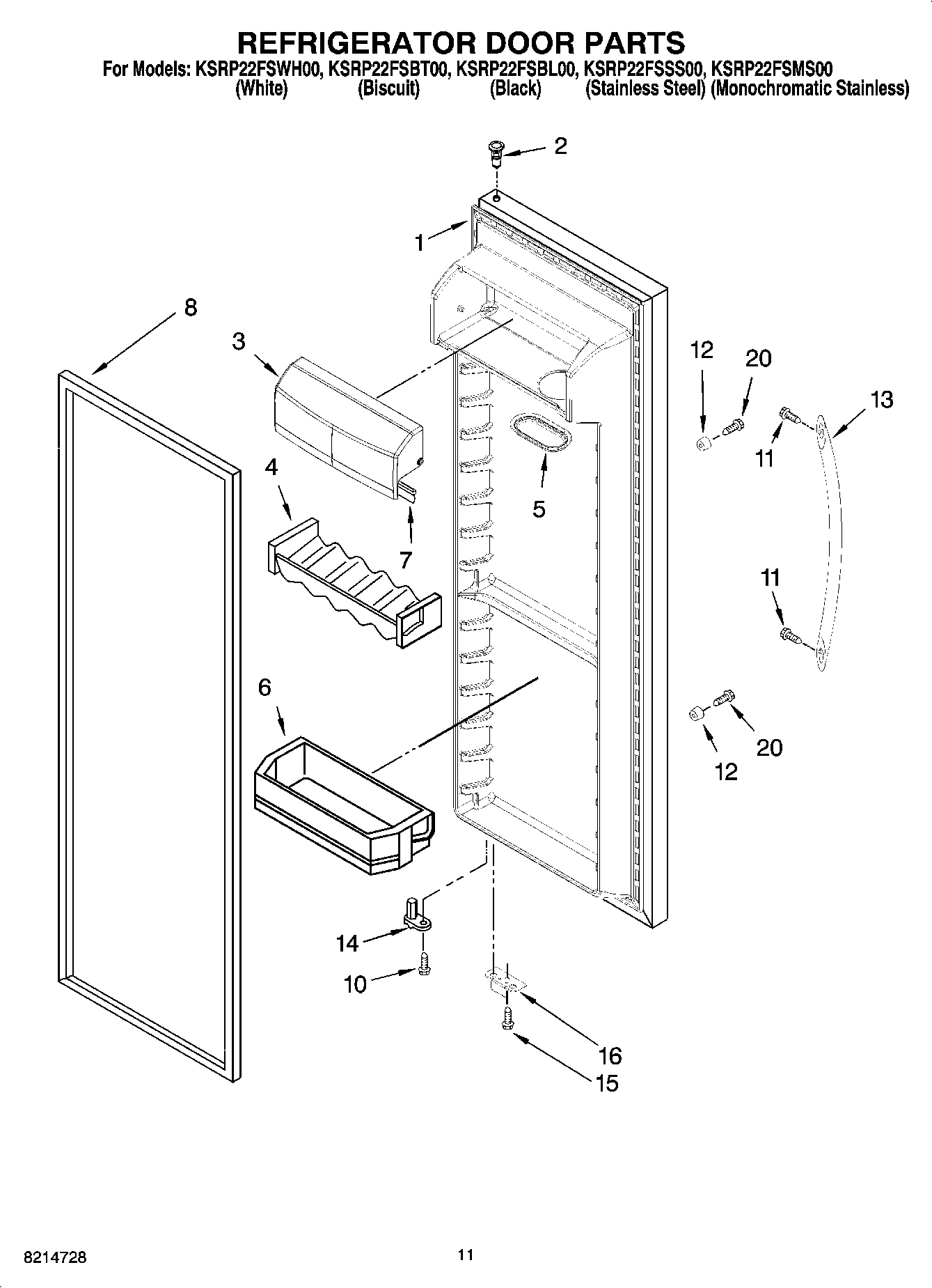 07 - REFRIGERATOR DOOR PARTS