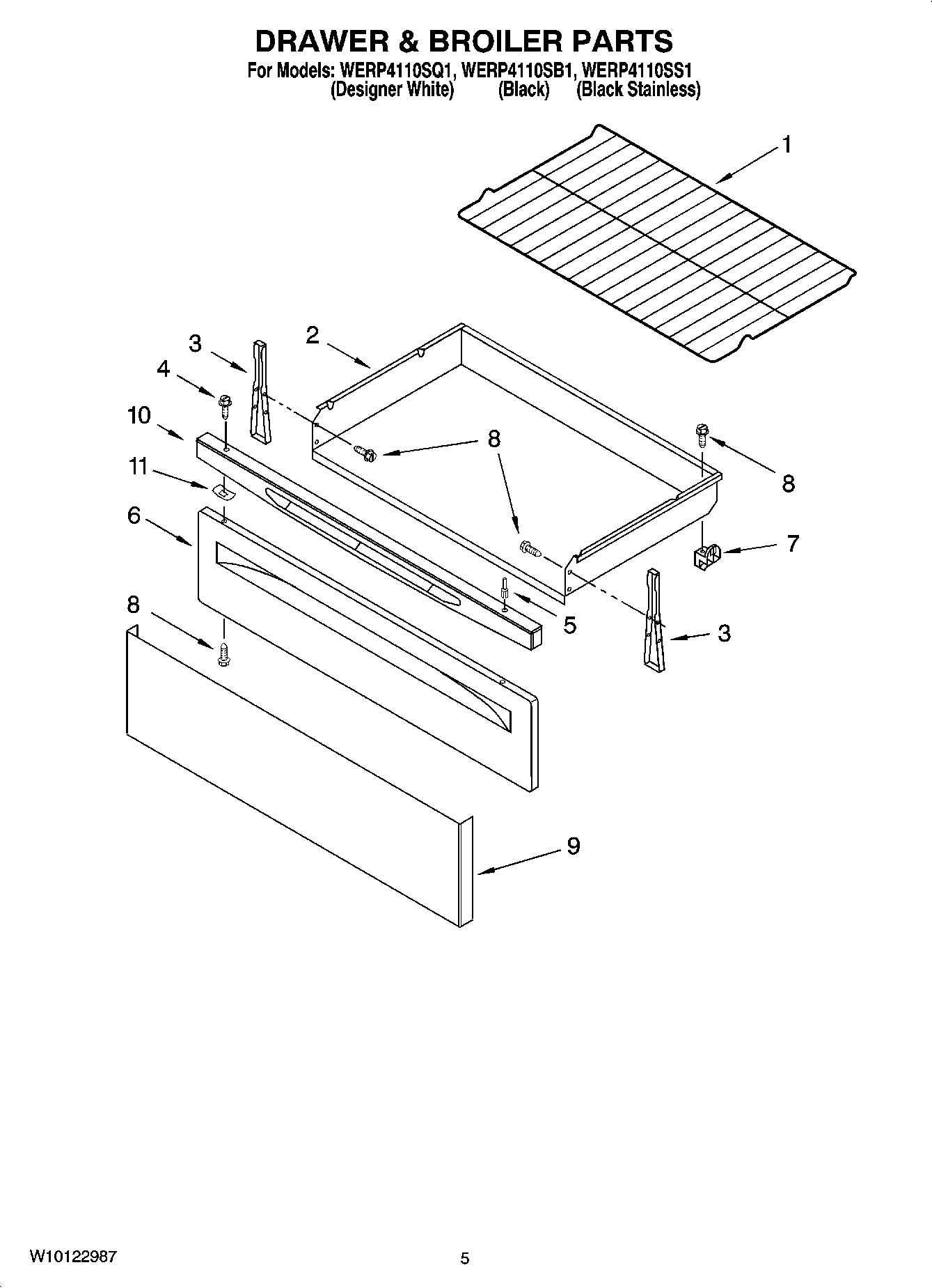04 - DRAWER & BROILER PARTS