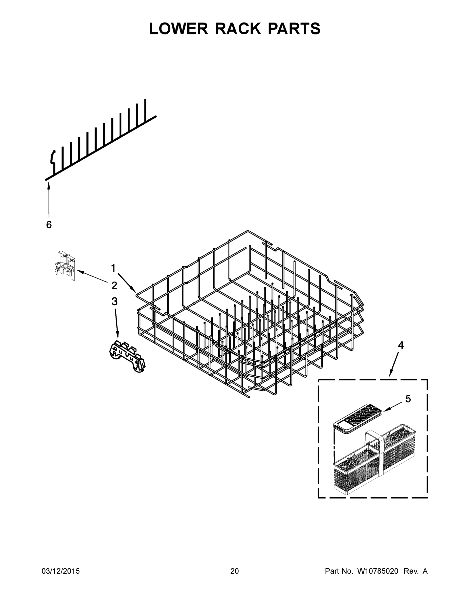 11 - LOWER RACK PARTS