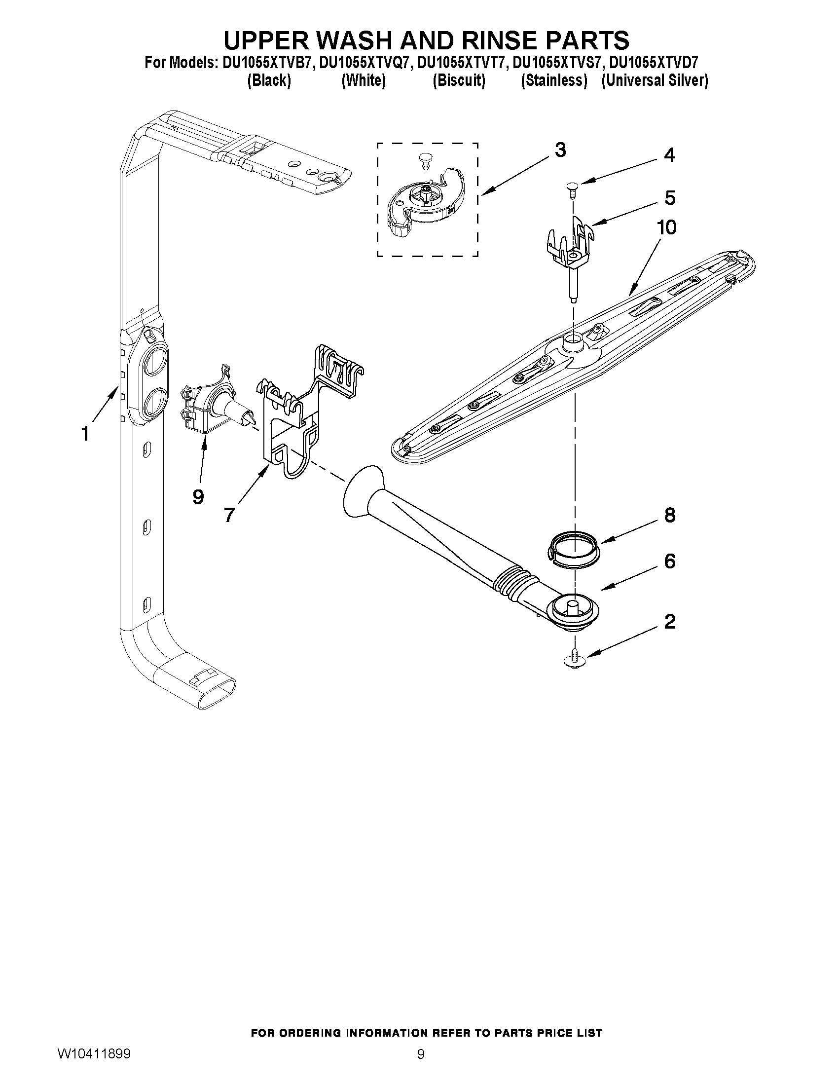 07 - UPPER WASH AND RINSE PARTS