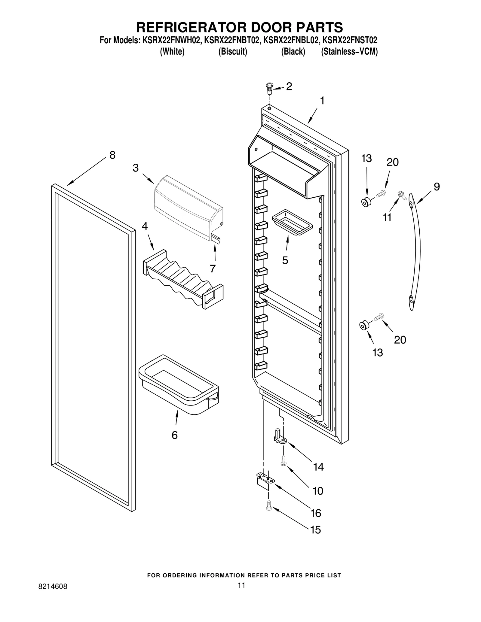REFRIGERATOR DOOR PARTS