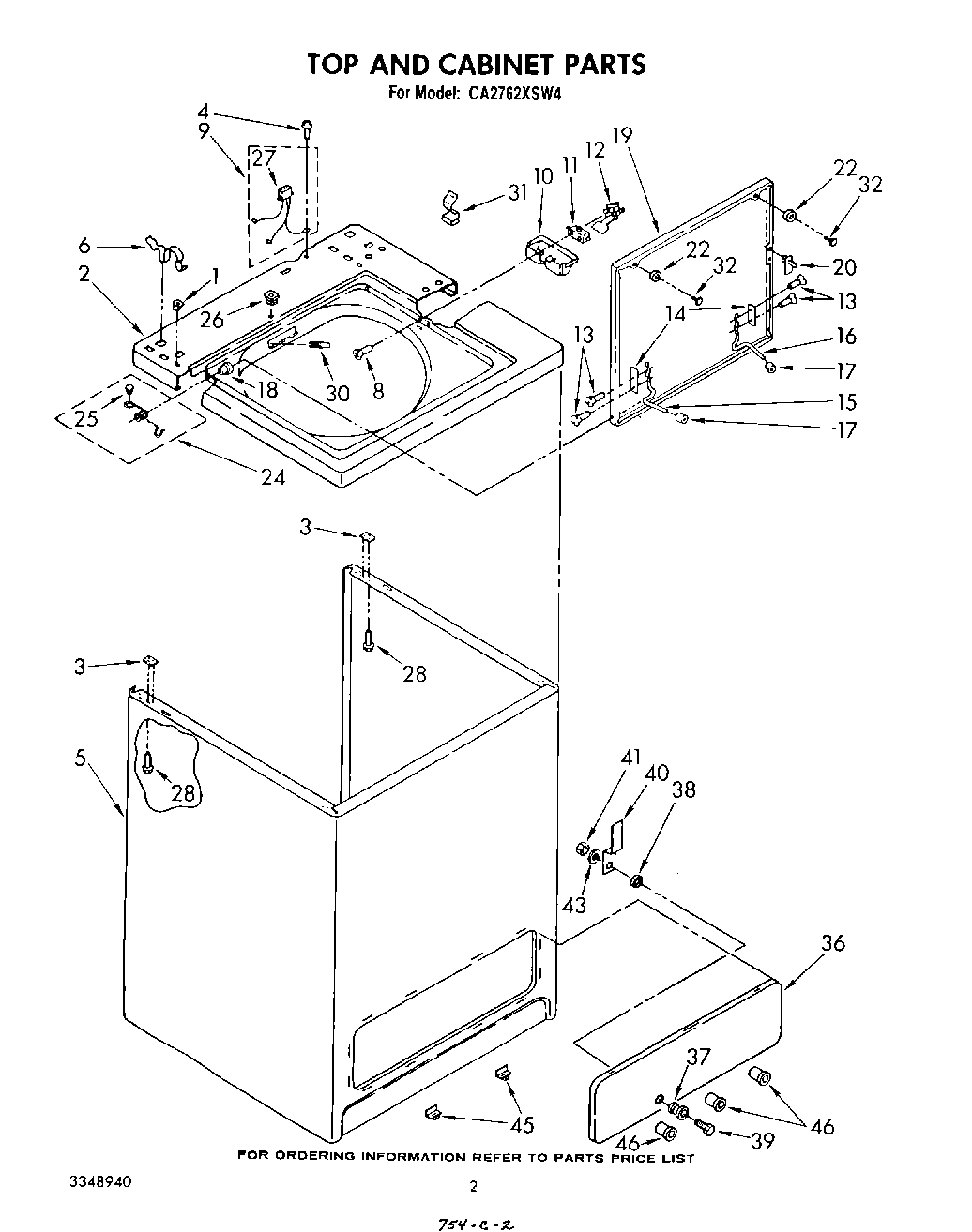 02 - TOP AND CABINET , LITERATURE AND OPTIONAL