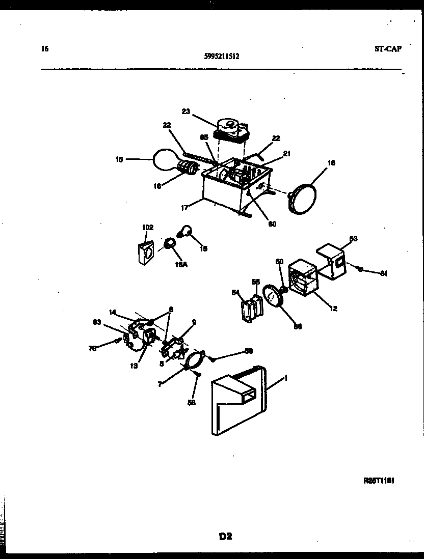09 - REFRIGERATOR CONTROL ASSEMBLY, DAMP