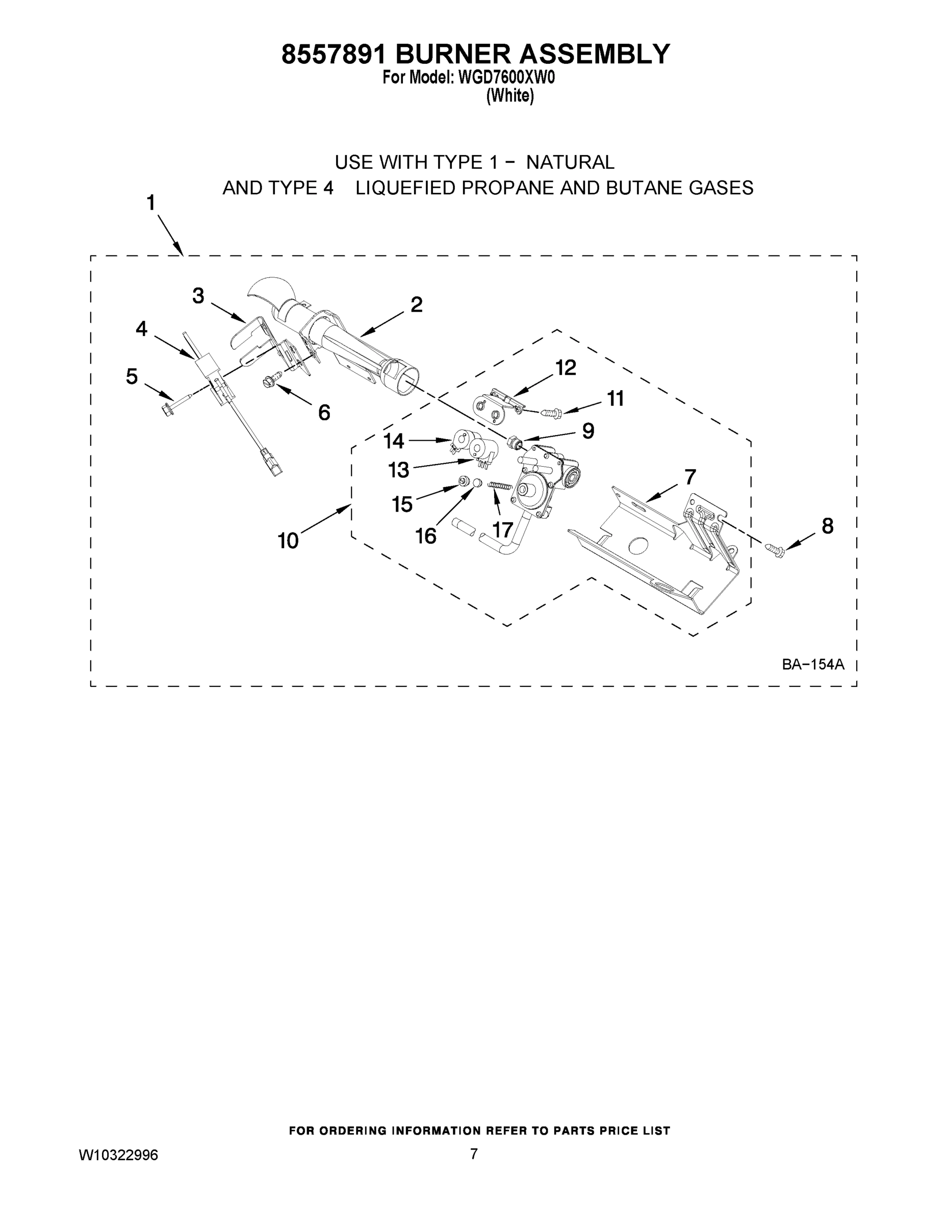 04 - 8557891 BURNER ASSEMBLY