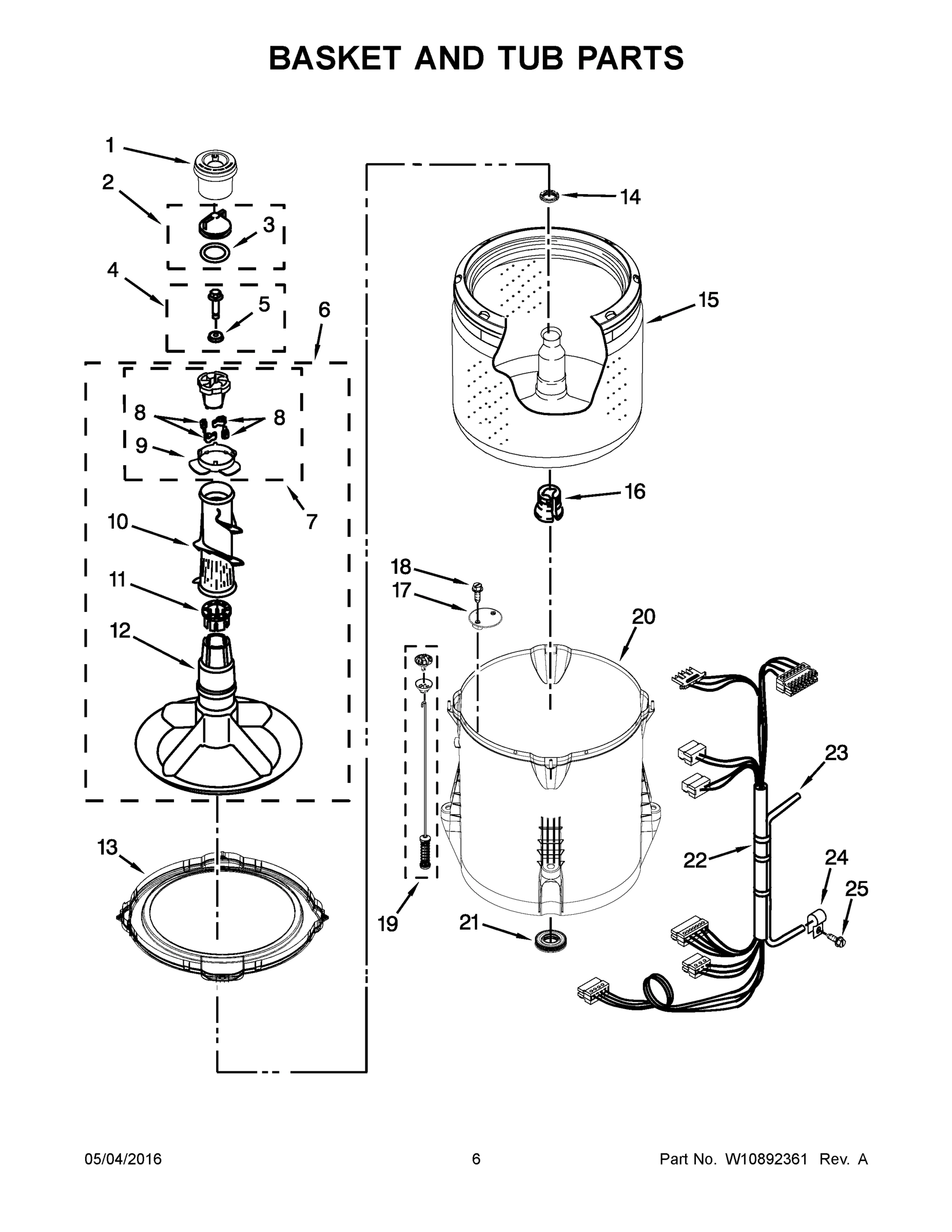 04 - BASKET AND TUB PARTS