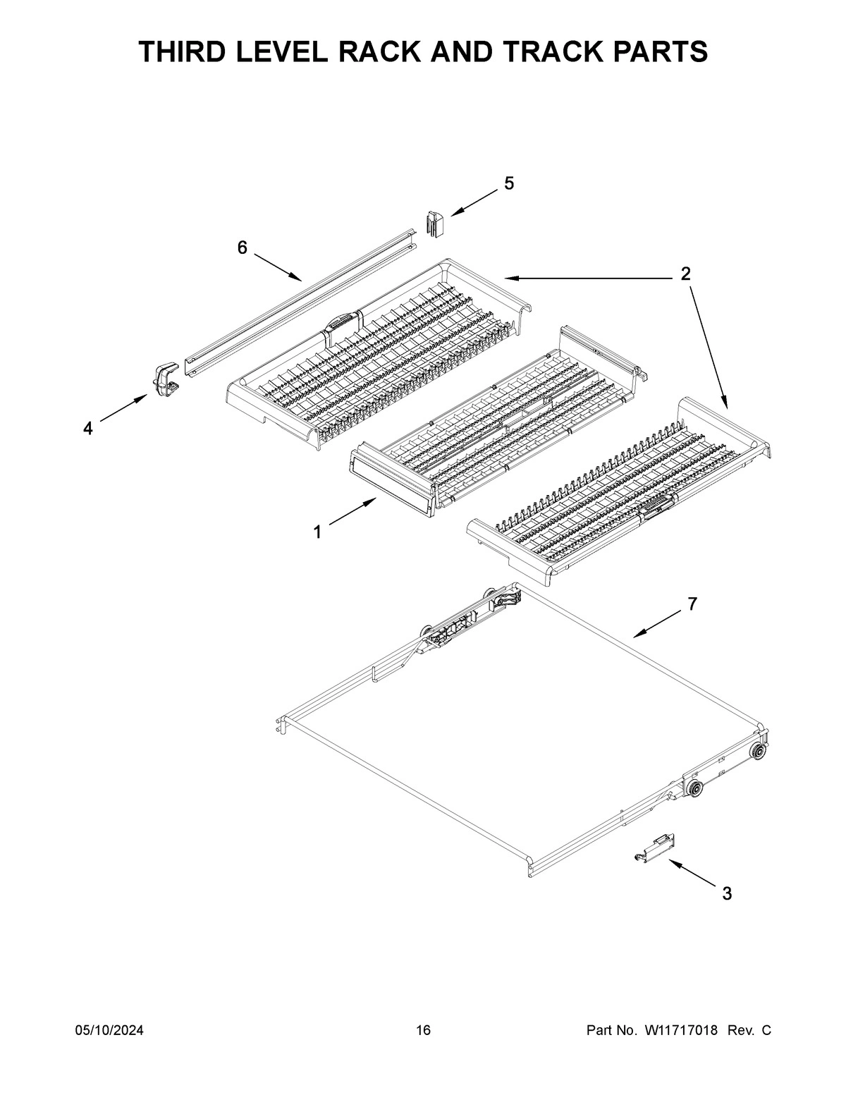 09 - THIRD LEVEL RACK AND TRACK PARTS