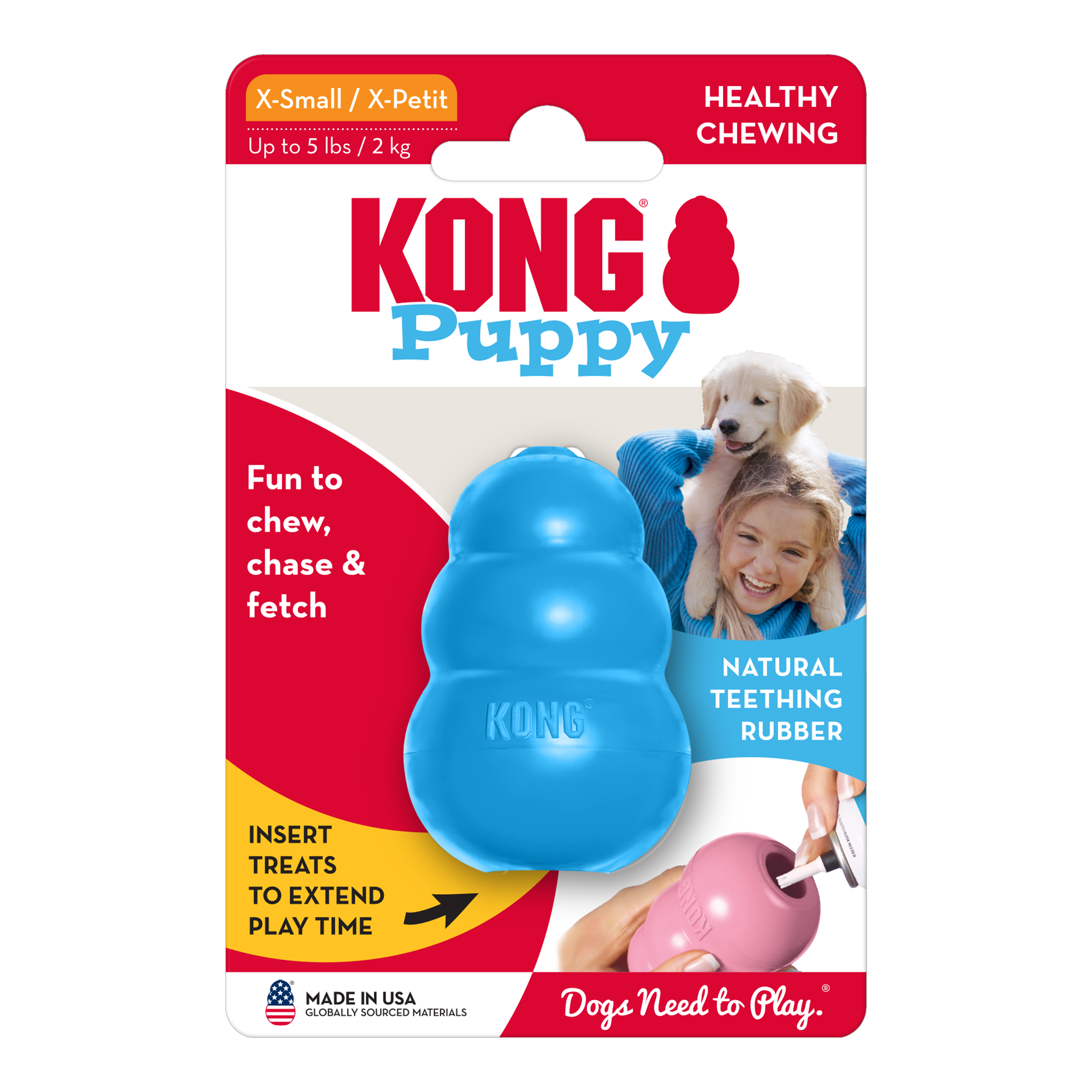 KONG Puppy Blue onpack product image