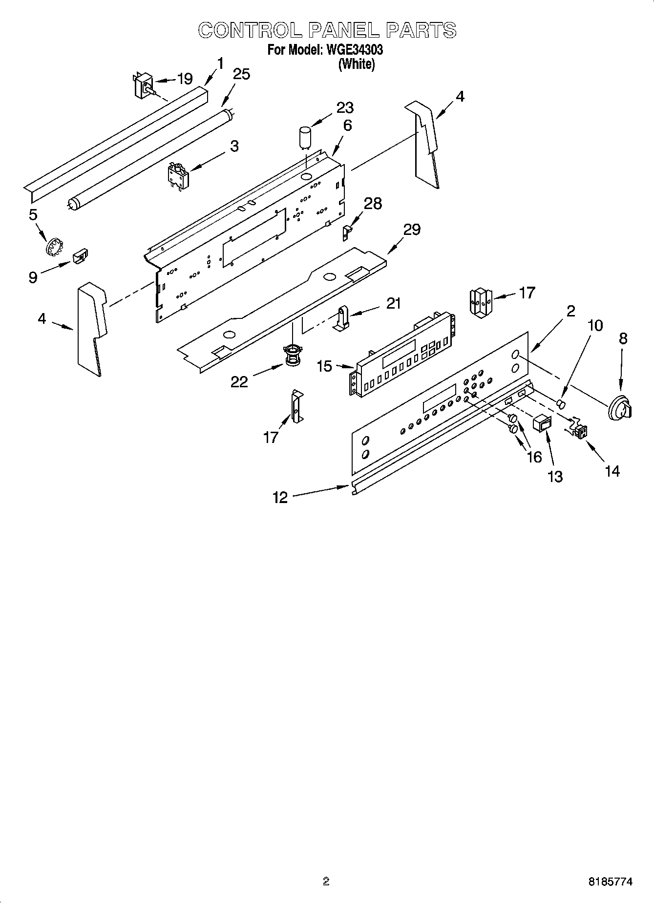 02 - CONTROL PANEL PARTS