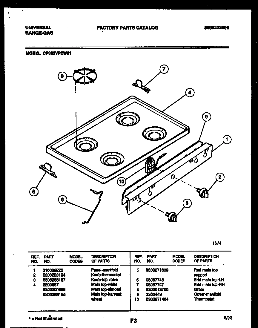 03 - COOKTOP PARTS