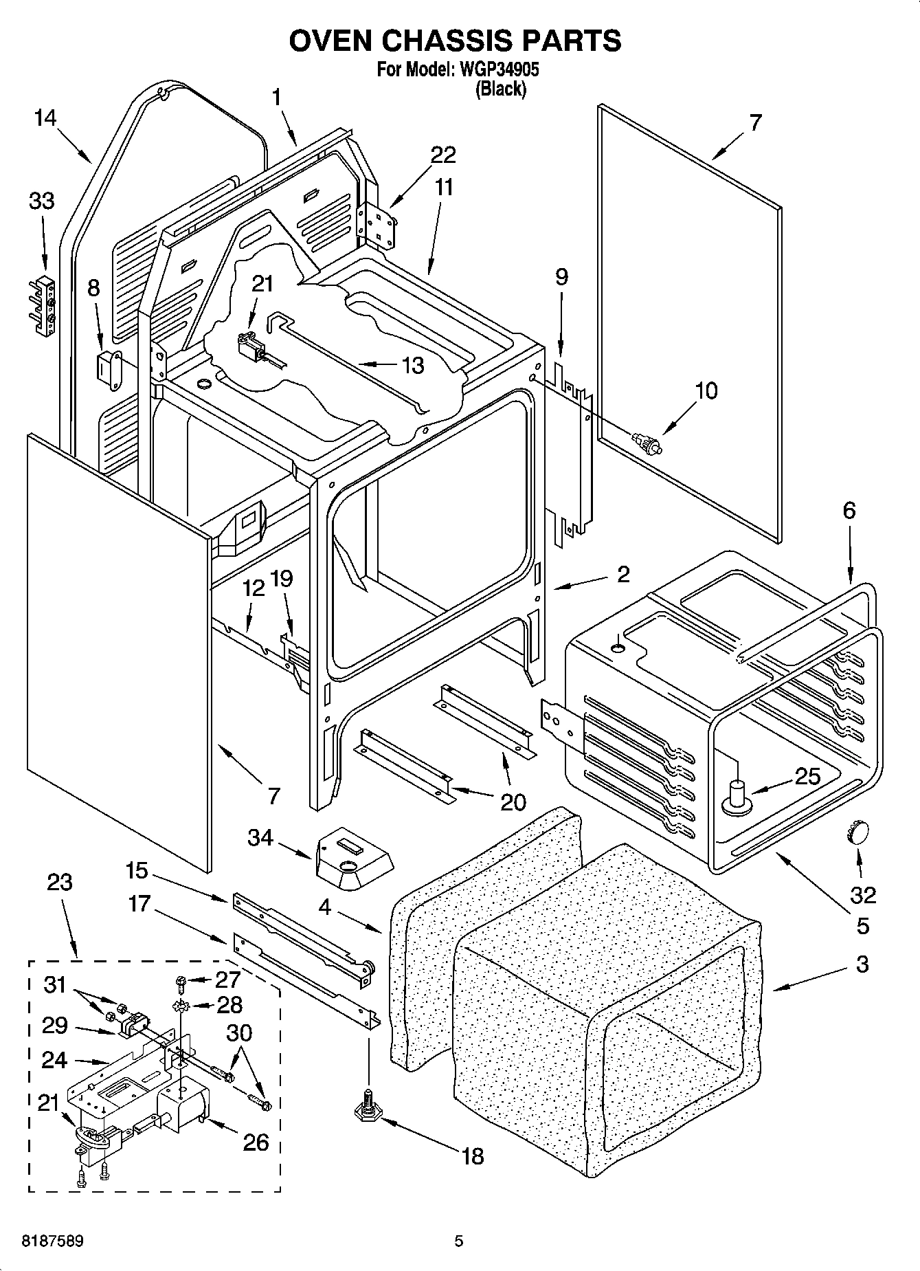 04 - OVEN CHASSIS PARTS