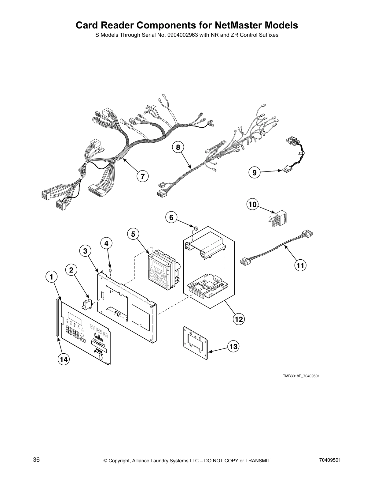 Card Reader Components for NetMaster Models