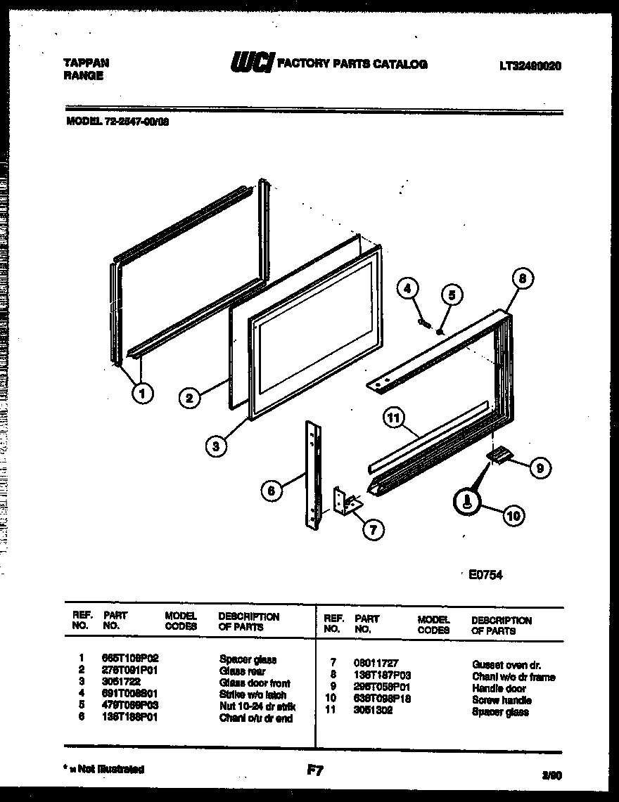 07 - UPPER OVEN DOOR PARTS