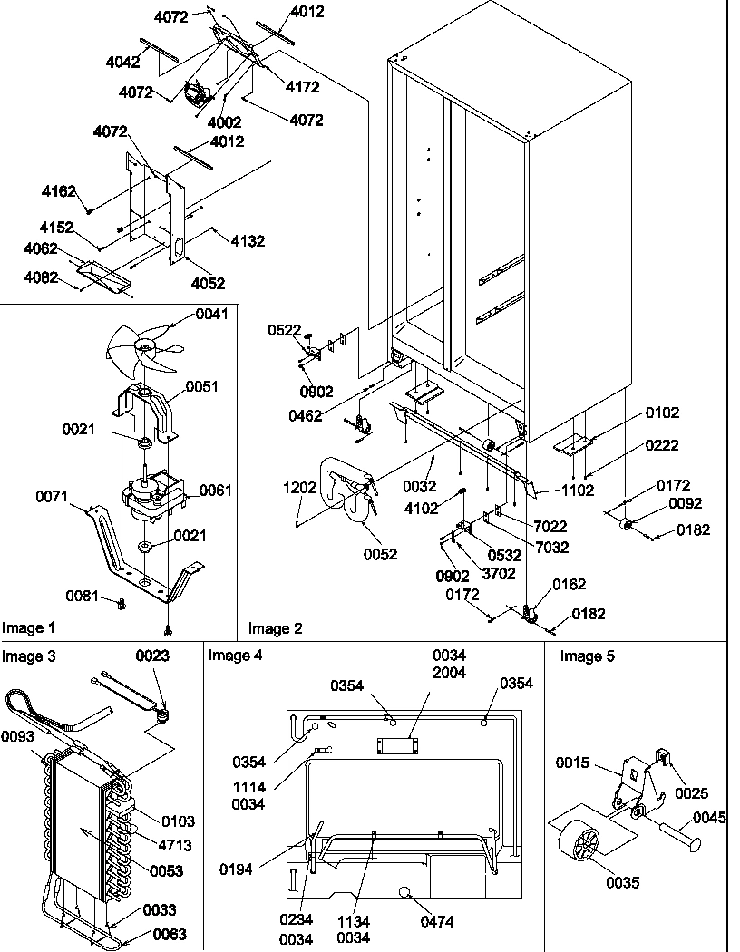 03 - DRAIN SYSTEM, ROLLERS, AND EVAP ASSY